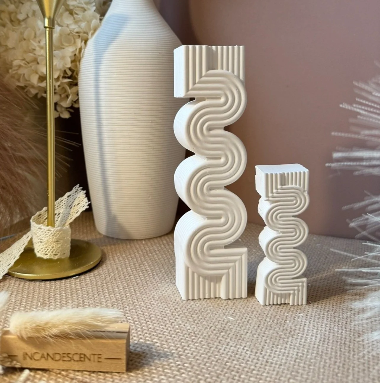 Statue Ginny&Georgia  en plâtre