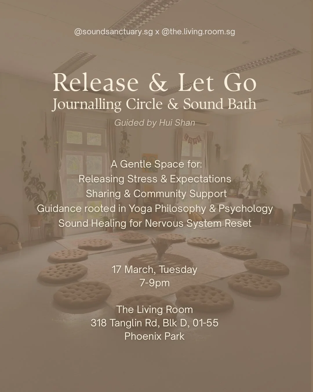 If you&rsquo;ve been feeling heavy with expectations and overwhelm, you&rsquo;re not alone. 

This March, let us make time and space to reflect, share and receive community support, and restore our inner balance with sound healing. 

🌊 Release and L