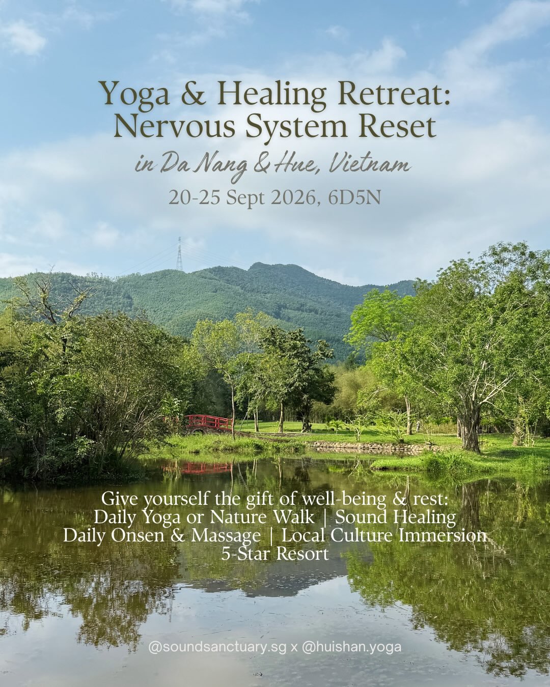 If you&rsquo;ve been carrying a lot, and yearning to find a healing pause to come home to yourself, this is for you. 

This September, we are gathering in the quiet natural beauty of Da Nang &amp; Hue, Vietnam, for a 6-day retreat designed to help yo