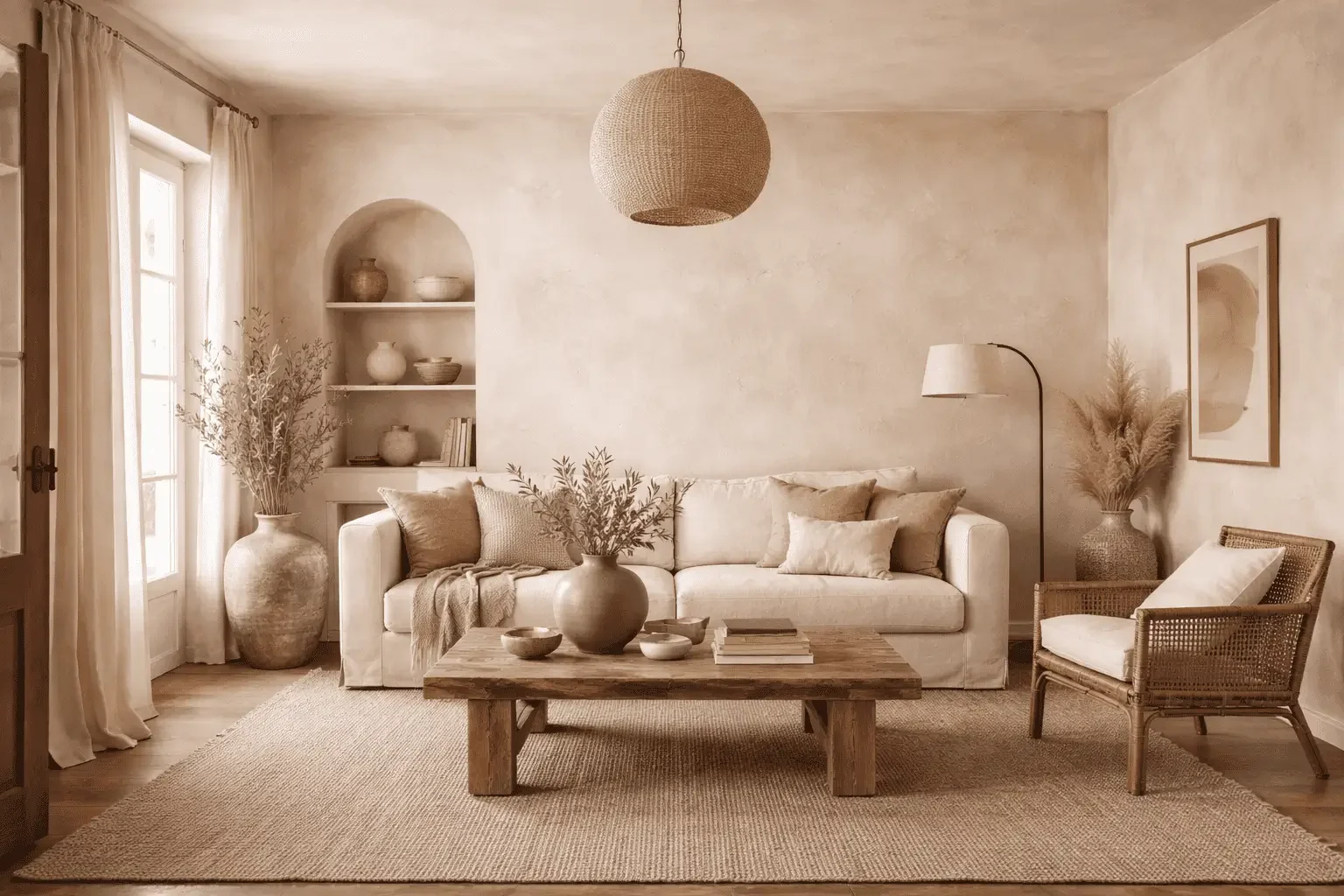 A living room with limewashed walls - Stephen Radl Painting