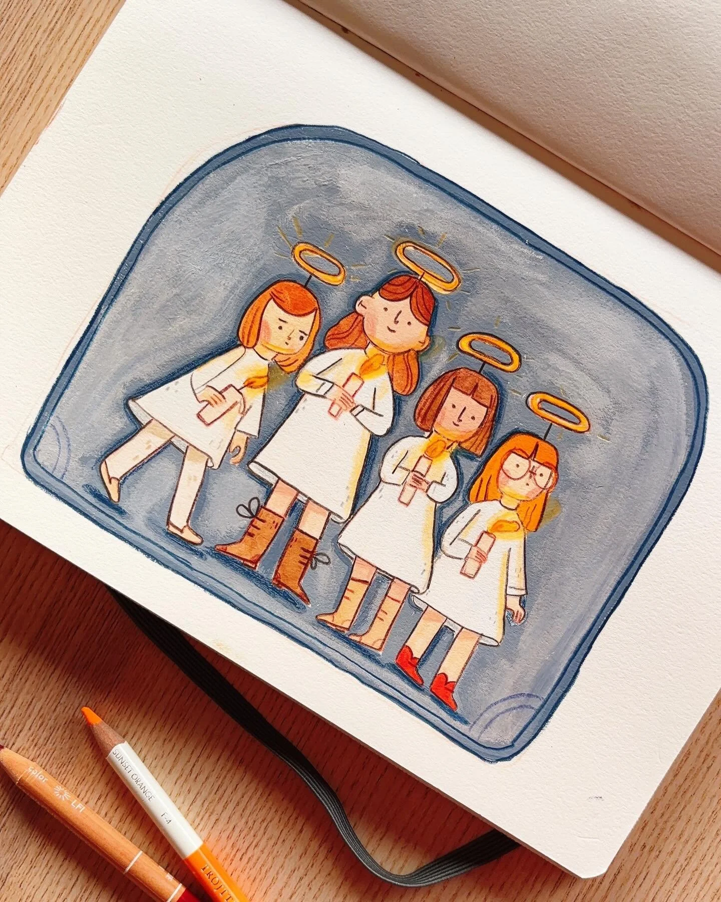 A few days ago I was talking with a friend about what we used to do as kids at Christmas and I remembered a performance we once had at church: 

children dressed as angels, wearing plastic dresses and holding real candles, with real fire 🔥 👼

When 