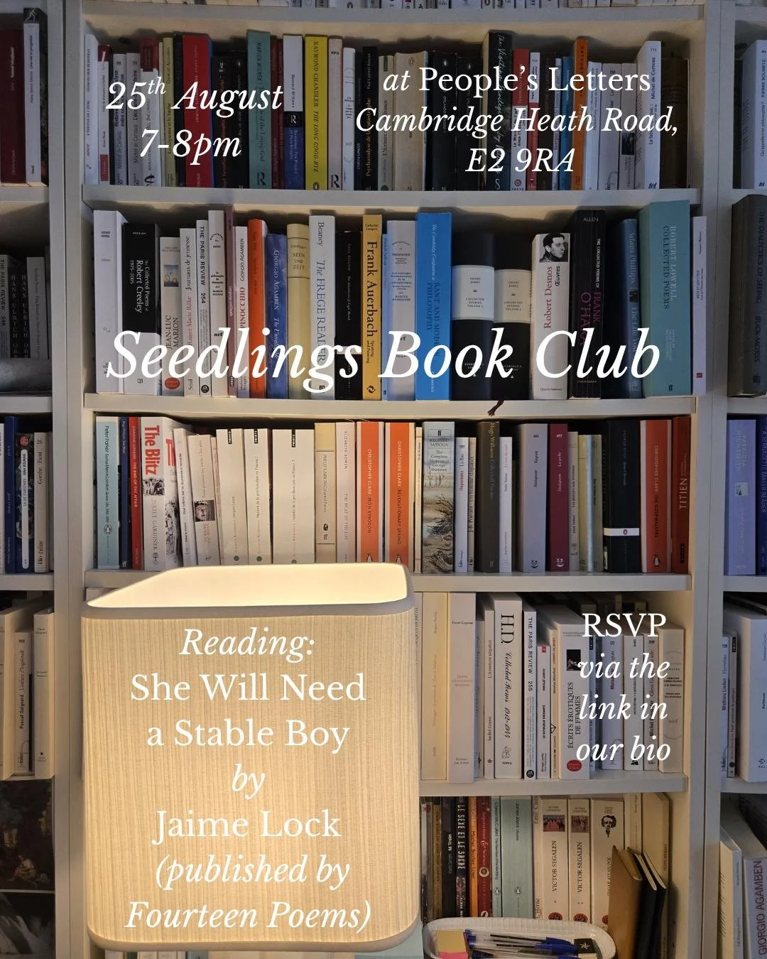 Seedlings Book Club: 25 August