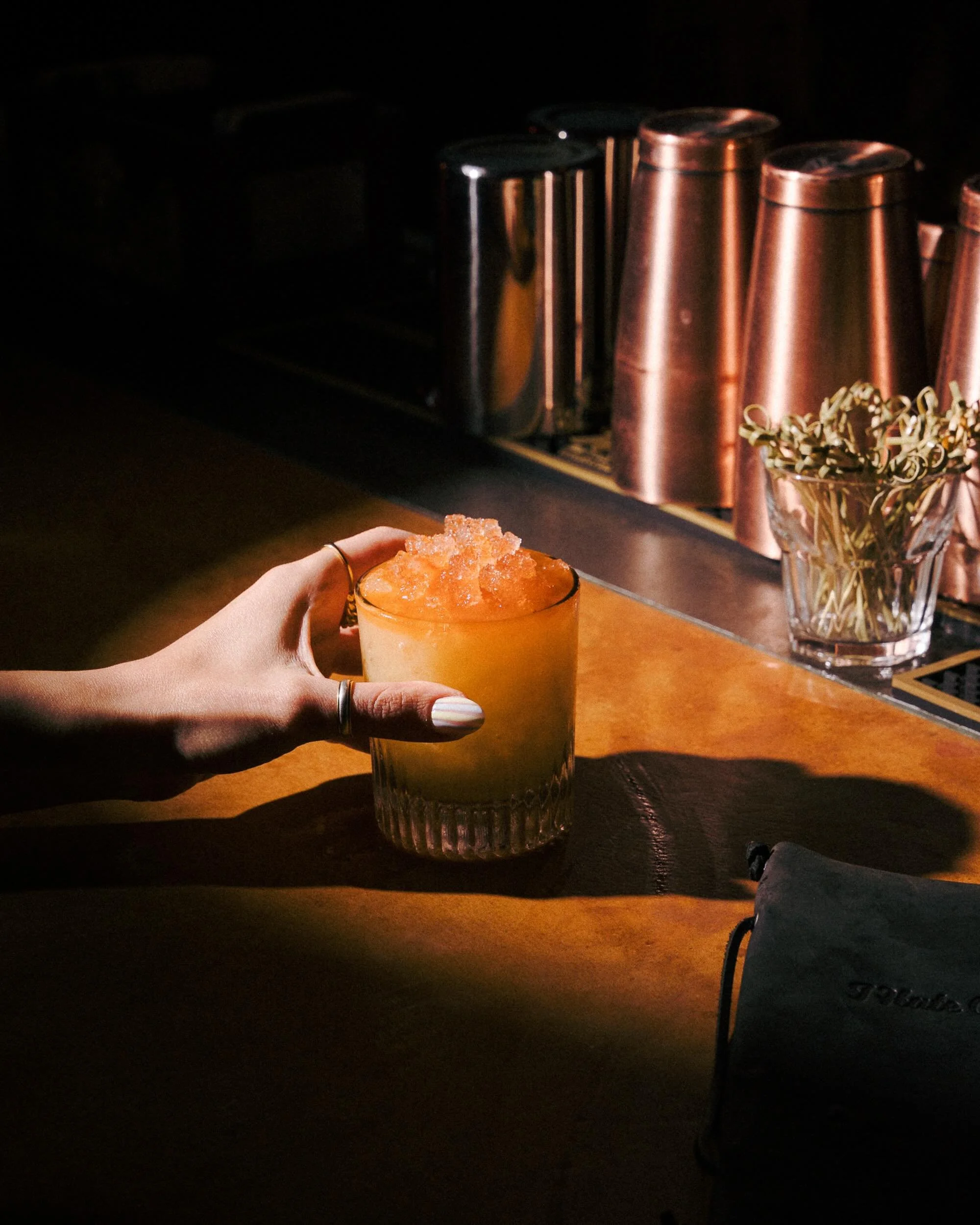 silk dealer 🥃

blanco tequila, mango, coconut, lime, orange, bitters

doors open at 7p + piano night with @gabbyallmusic 8p