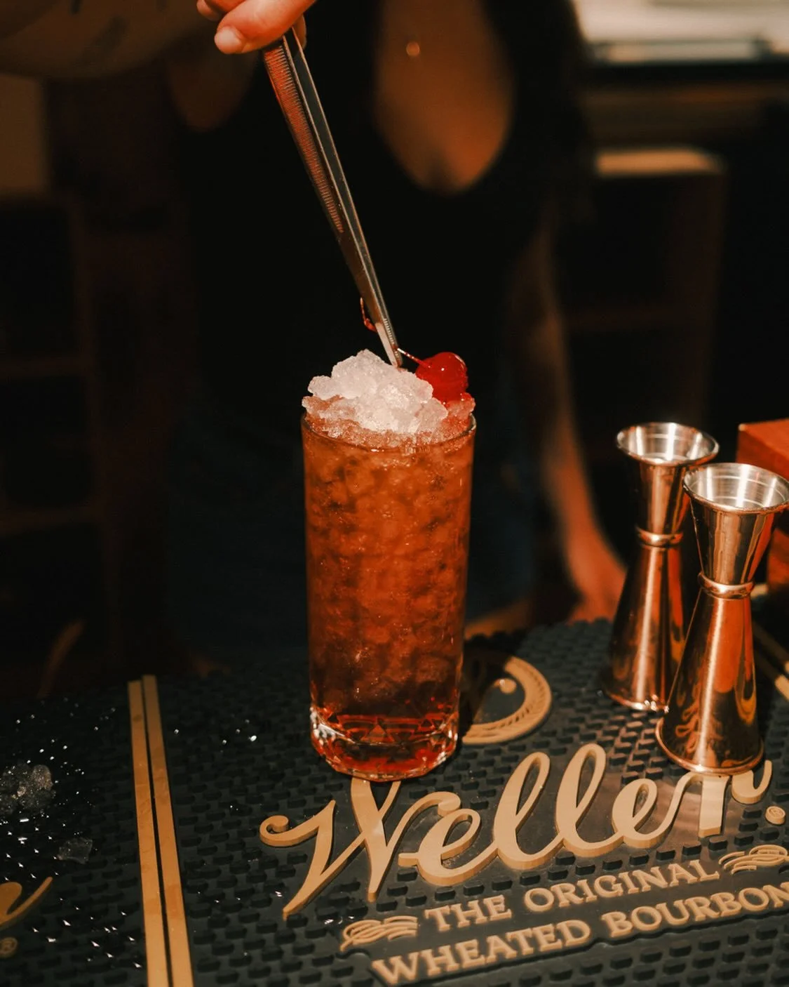 cherry on top 🍒

vodka, cherry, amaro, vanilla, lime, cola

doors open at 7p + piano night 8with @jo.powers.music 8p