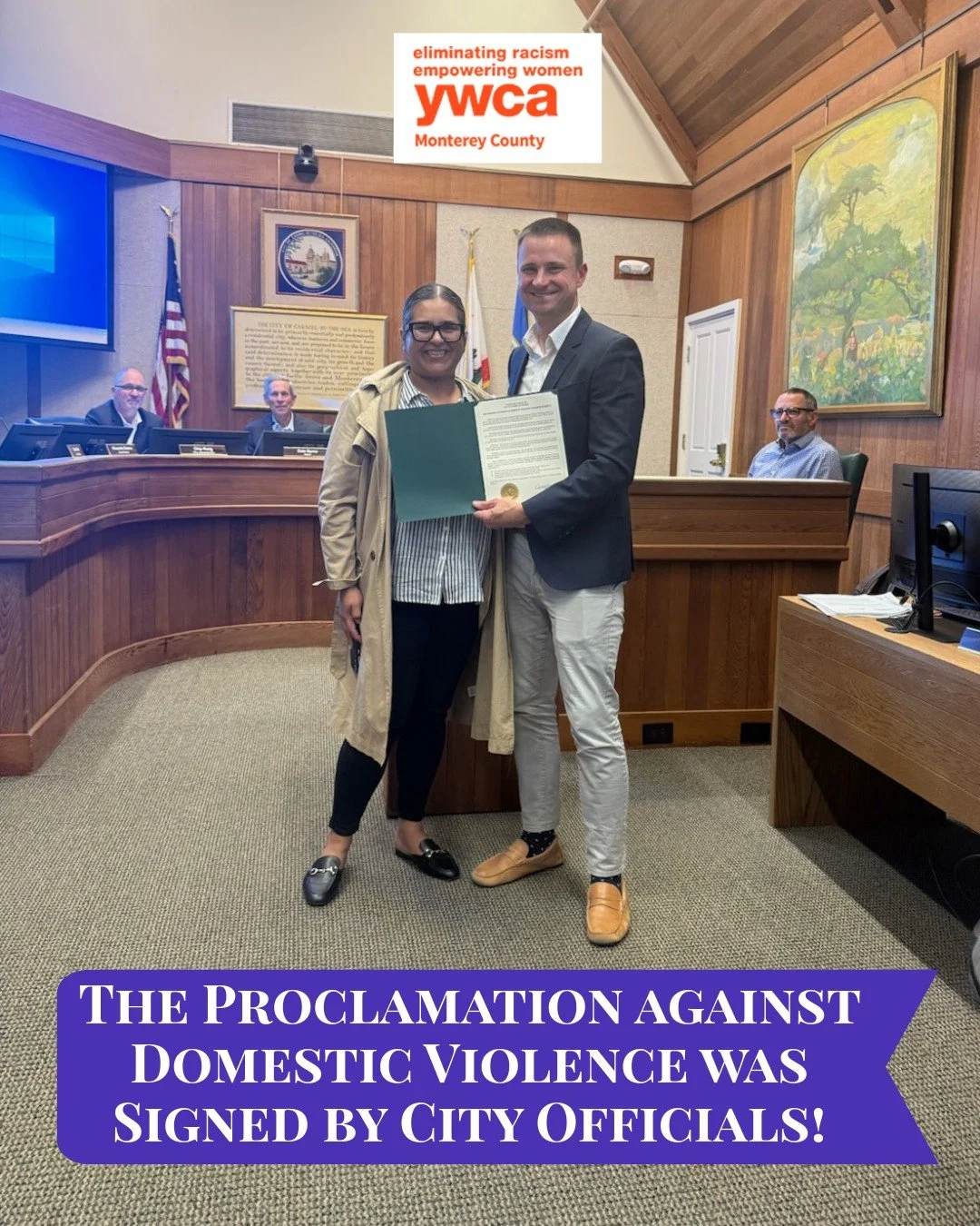 💜✨ This October, we proudly stand with our city in proclaiming #DomesticViolenceAwarenessMonth! Together, we amplify the voices of survivors and reaffirm our commitment to creating a safe and supportive community for all. 🌈 Let’s continue to