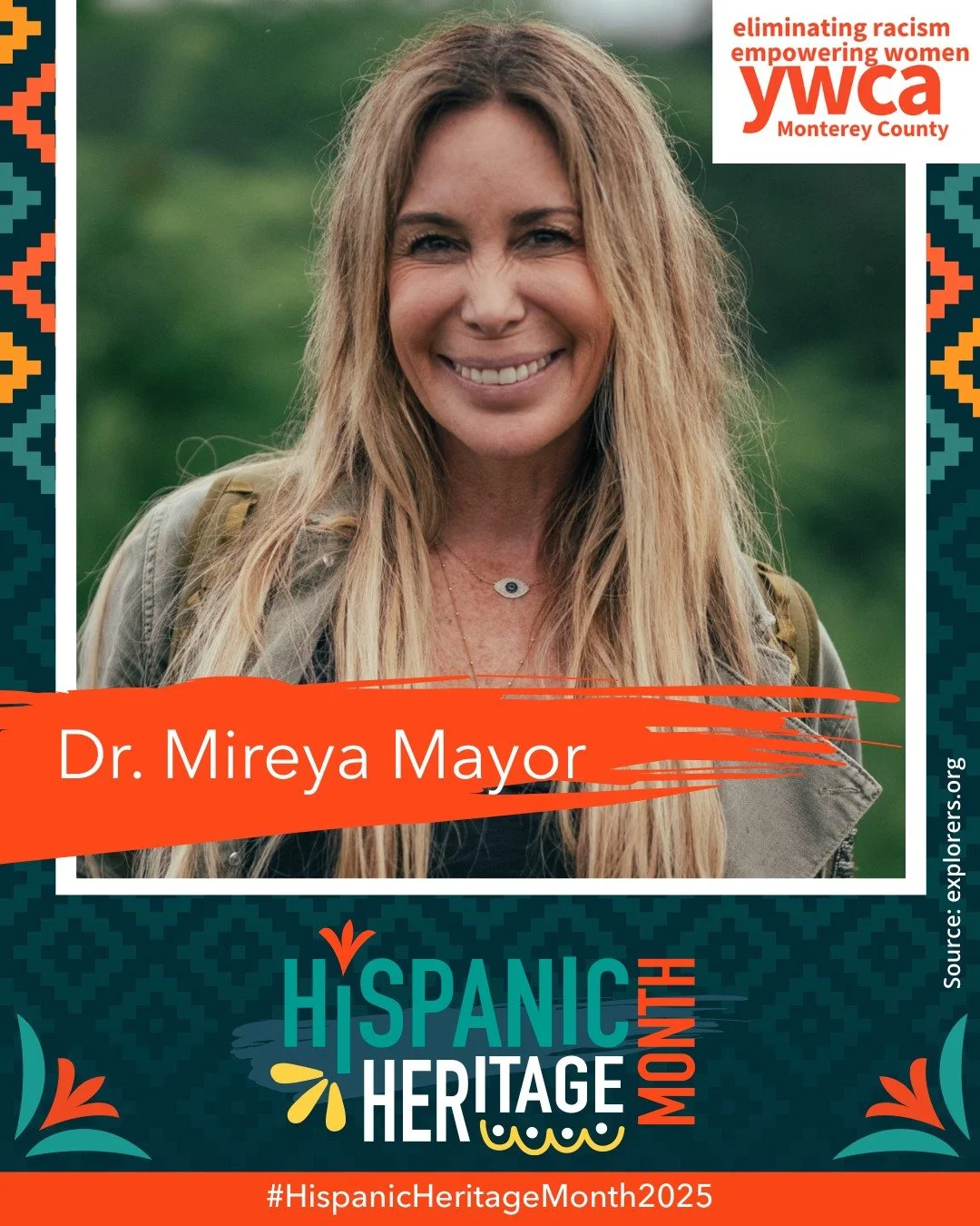 Today we honor Dr. Mireya Mayor for #HHM. Dr. Mayor is a renowned primatologist and conservationist, serving as a powerful role model for women in STEM through her leadership in wildlife research and dedication to environmental advocacy. Her efforts