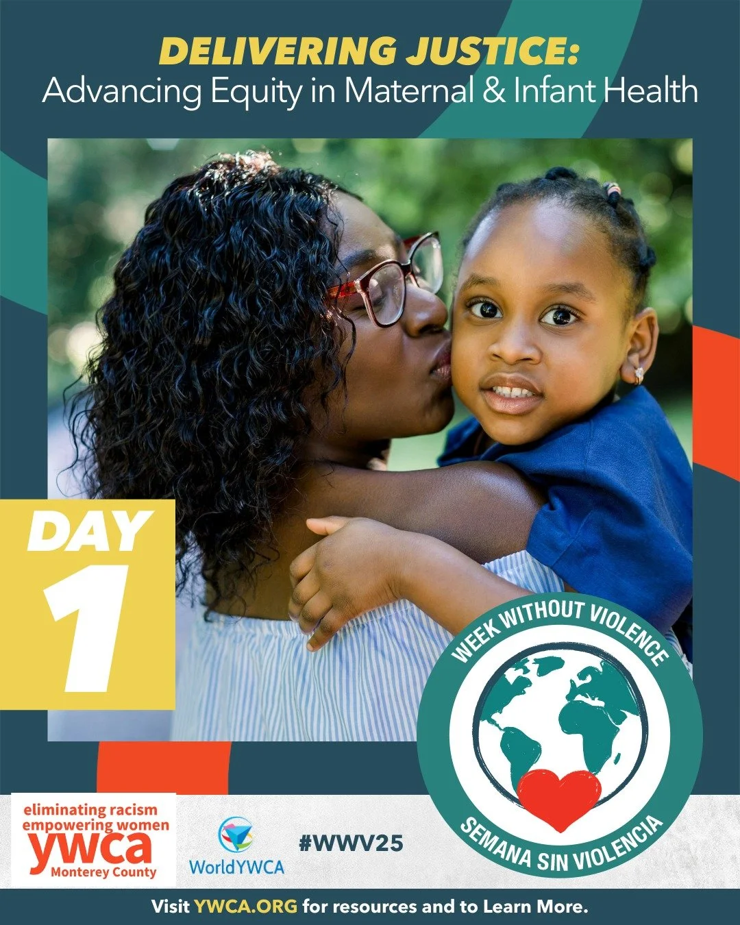 💜✨ We’re excited to kick off the Week Without Violence! Today, we focus on **Delivering Justice: Advancing Equity in Maternal and Infant Health**. 🌈 It’s crucial to tackle the racial and systemic disparities that affect maternal and inf
