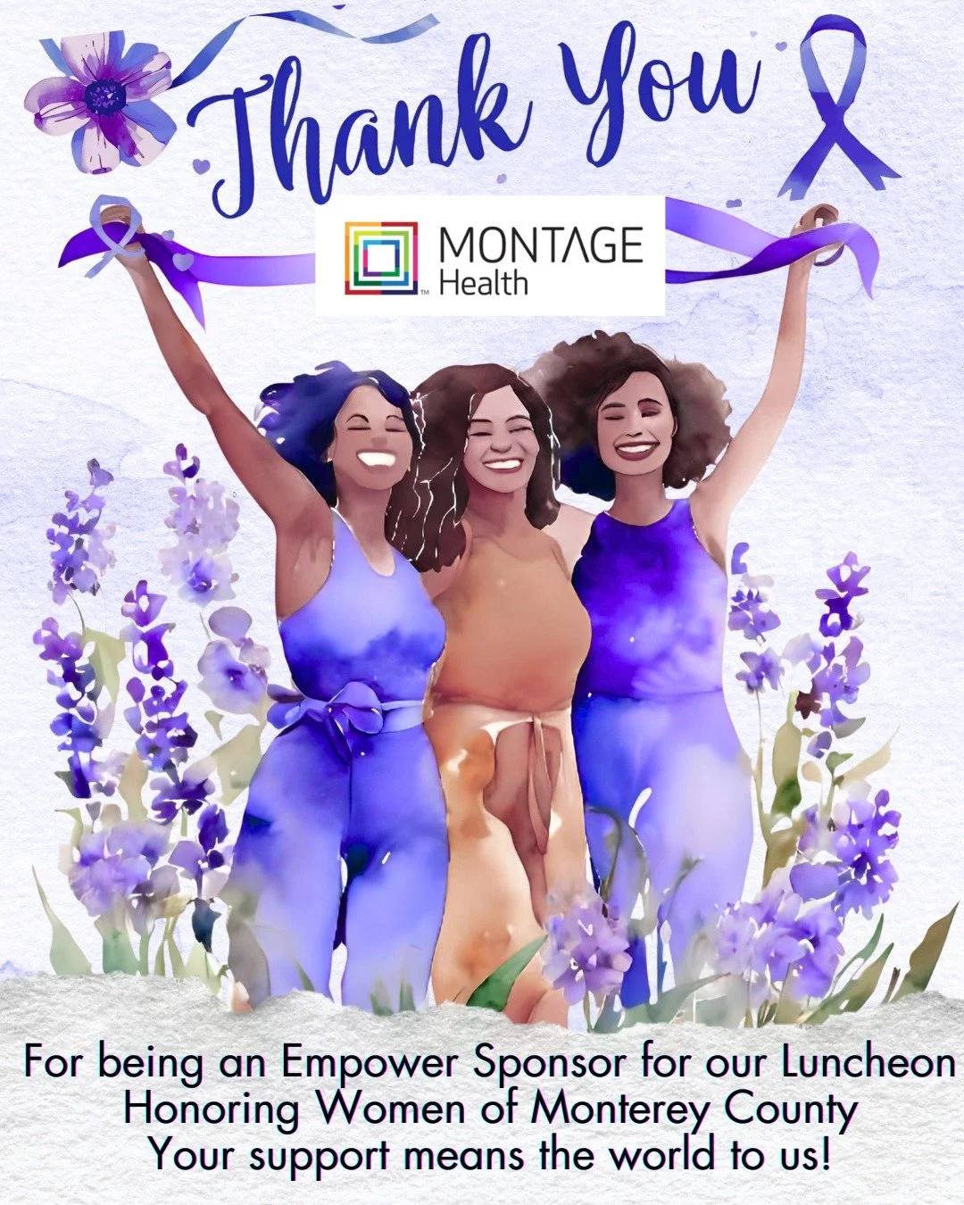 💜✨ A heartfelt THANK YOU to Montage Health for your generous sponsorship of our Annual Luncheon Honoring Women of Monterey County! 🎉 Your support is invaluable in helping us uplift survivors of domestic violence and create a safer community for all