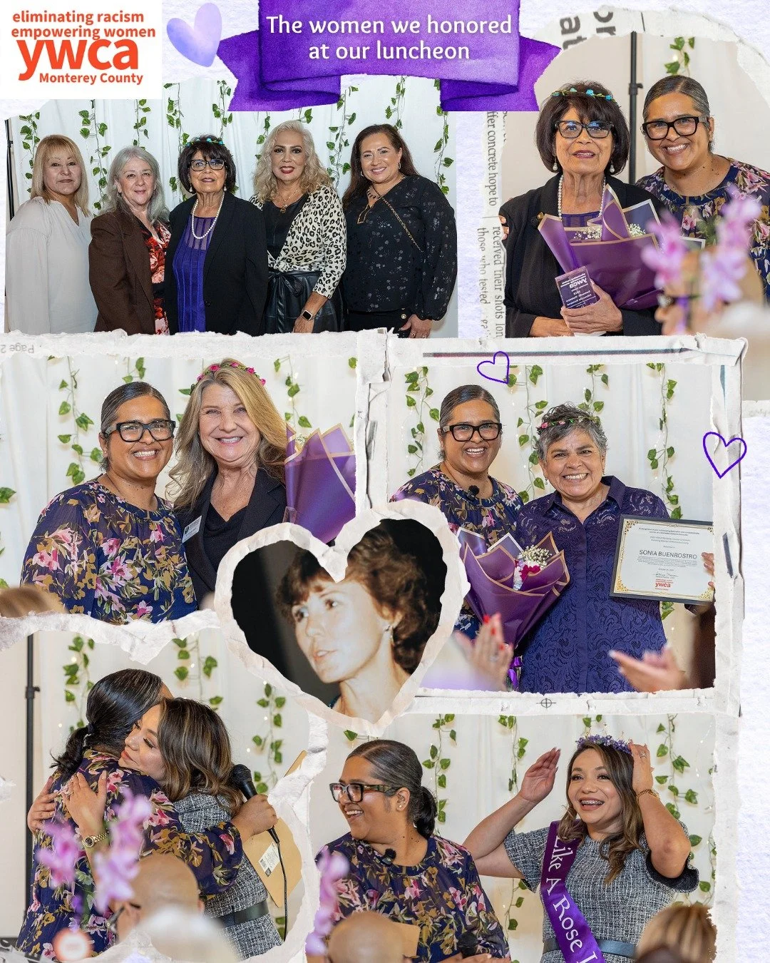 💜✨ A heartfelt THANK YOU to our incredible honorees: @Donna Smith, Sonia Buenrostro, @Adriana Narez-Tapia, Gloria De La Rosa and our post-humous nominee Holly Hatten! 🌟 Your unwavering dedication and inspiring contributions to our community truly e