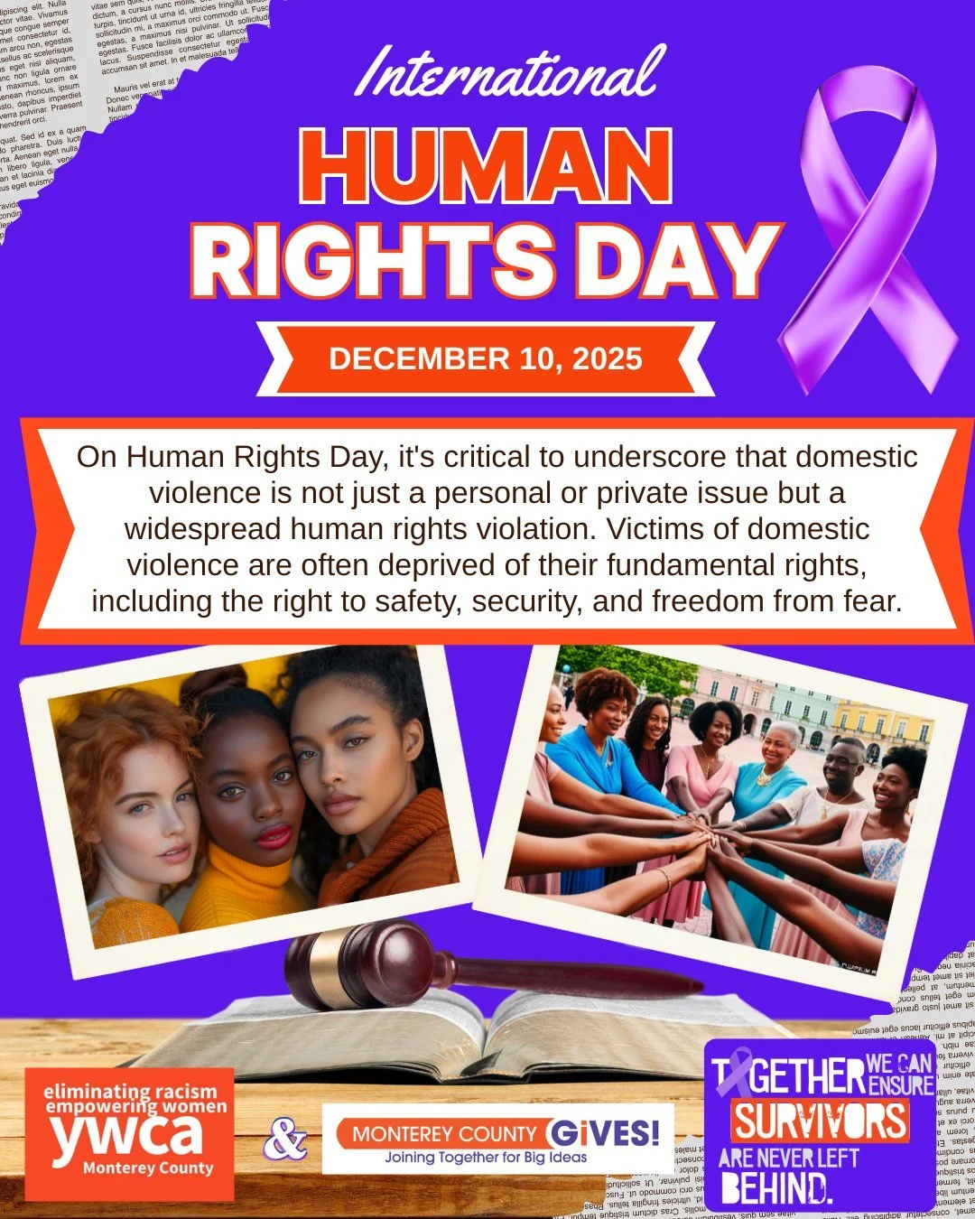 Observing Human Rights Day provides an opportunity to acknowledge the strides made in addressing domestic violence, while also recognizing the work that remains. It's a day to reaffirm our commitment to building societal structures that uphold the ri