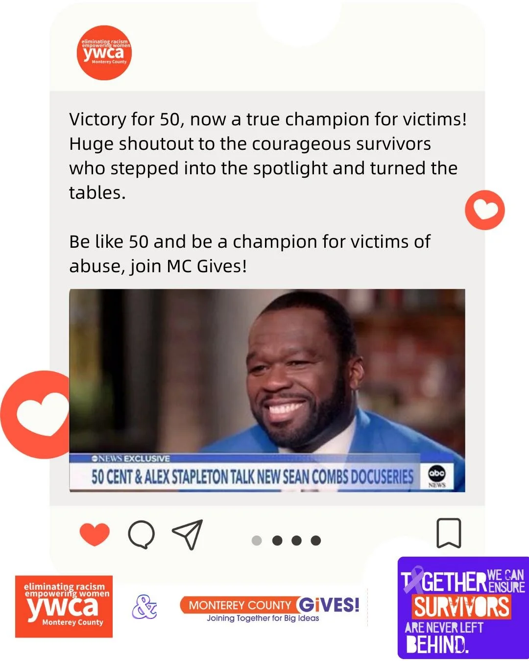 Hate or love it? We love when the underdogs on top. We believe in the power of resilience and the strength of those who rise up against the odds and speak out against abuse. 

Join us in our mission to support survivors of domestic violence. Remember