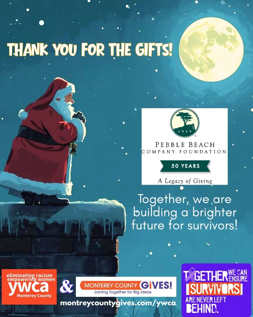 💜✨ A heartfelt thank you to the Pebble Beach Company Foundation for your incredible generosity with the gift cards! 🎉 Your thoughtfulness truly makes a difference for those in need, reminding us all of the power of community support. 🙏 @pbcompanyf