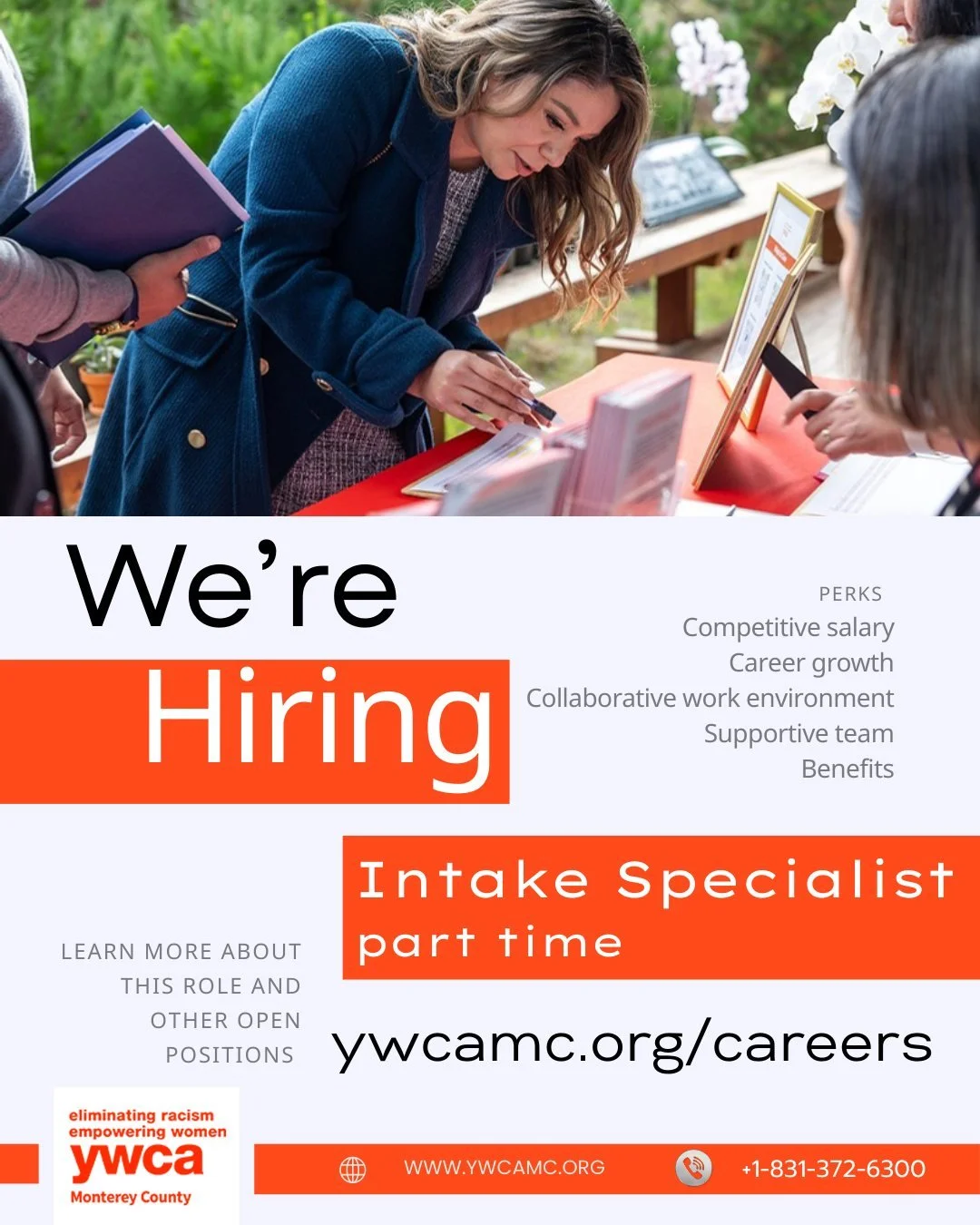 🌟 Exciting Opportunity Alert! 🌟 YWCA Monterey County is on the lookout for a compassionate and dedicated Part-Time Intake Specialist to join our team! If you have a passion for helping others and want to make a meaningful impact in the lives of sur