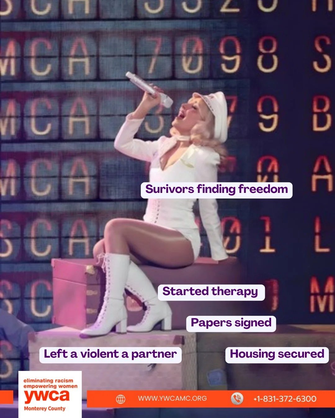 🌟 A strong foundation gives you the tools to find freedom. We are so proud of our survivors and their incredible journeys to independence! Just like Lady Gaga at the Grammys, they shine brightly, showcasing strength and courage. Together, we can bre