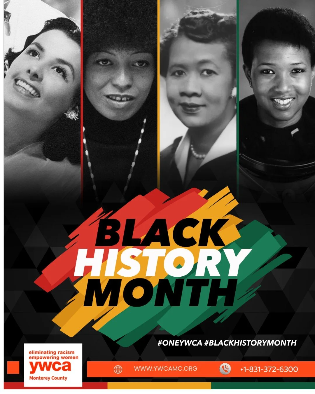 🌟 As #Blackhistorymonth comes to a close, let's continue to honor the incredible contributions of Black women throughout history! 🌟 Reflecting on the strength, resilience, and achievements that have shaped our communities, at YWCA Monterey County, 