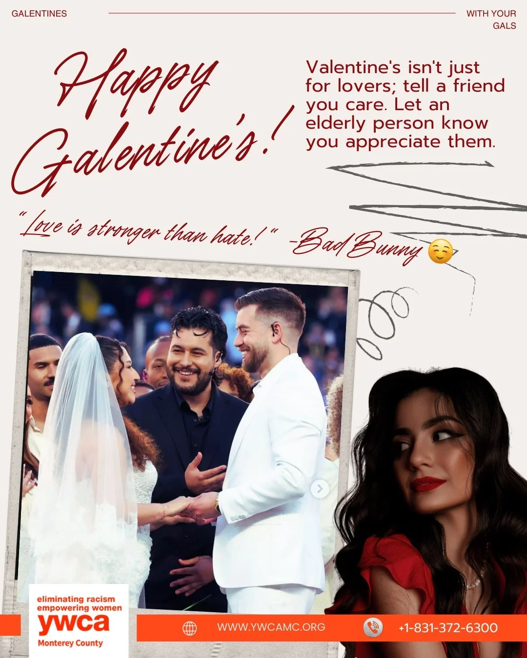 Cheers to the women who lift us up! Happy Galentine's Day! Today, we celebrate love in all its forms. We're also highlighting the #superbowl couple who tied the knot  @badbunnypr halftime show! We're sure they're still glowing! 💖✨ #GalentinesDay #va