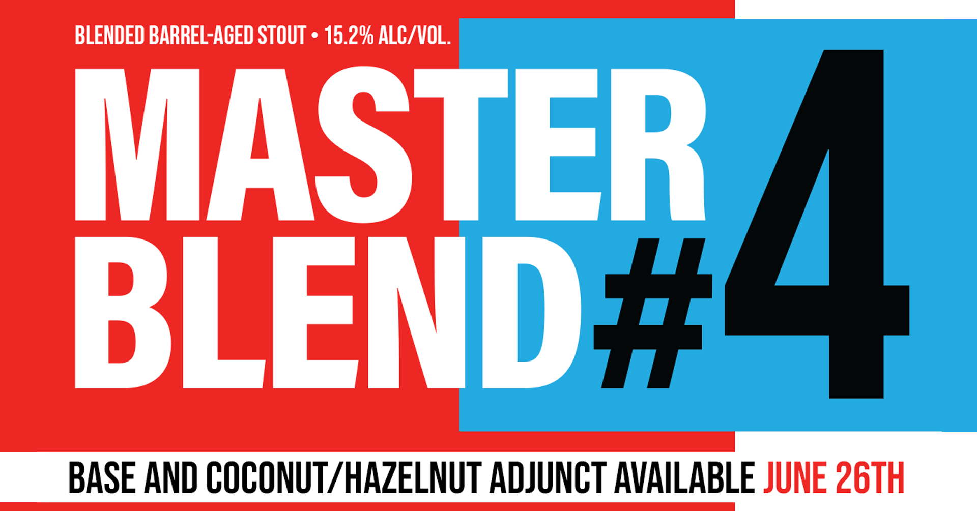 Our annual release of Master Blend, a blend of the best barrels Streetside has to offer. This year, we have our special adjuncted variant inspired by one of the most renowned pastry stouts.
