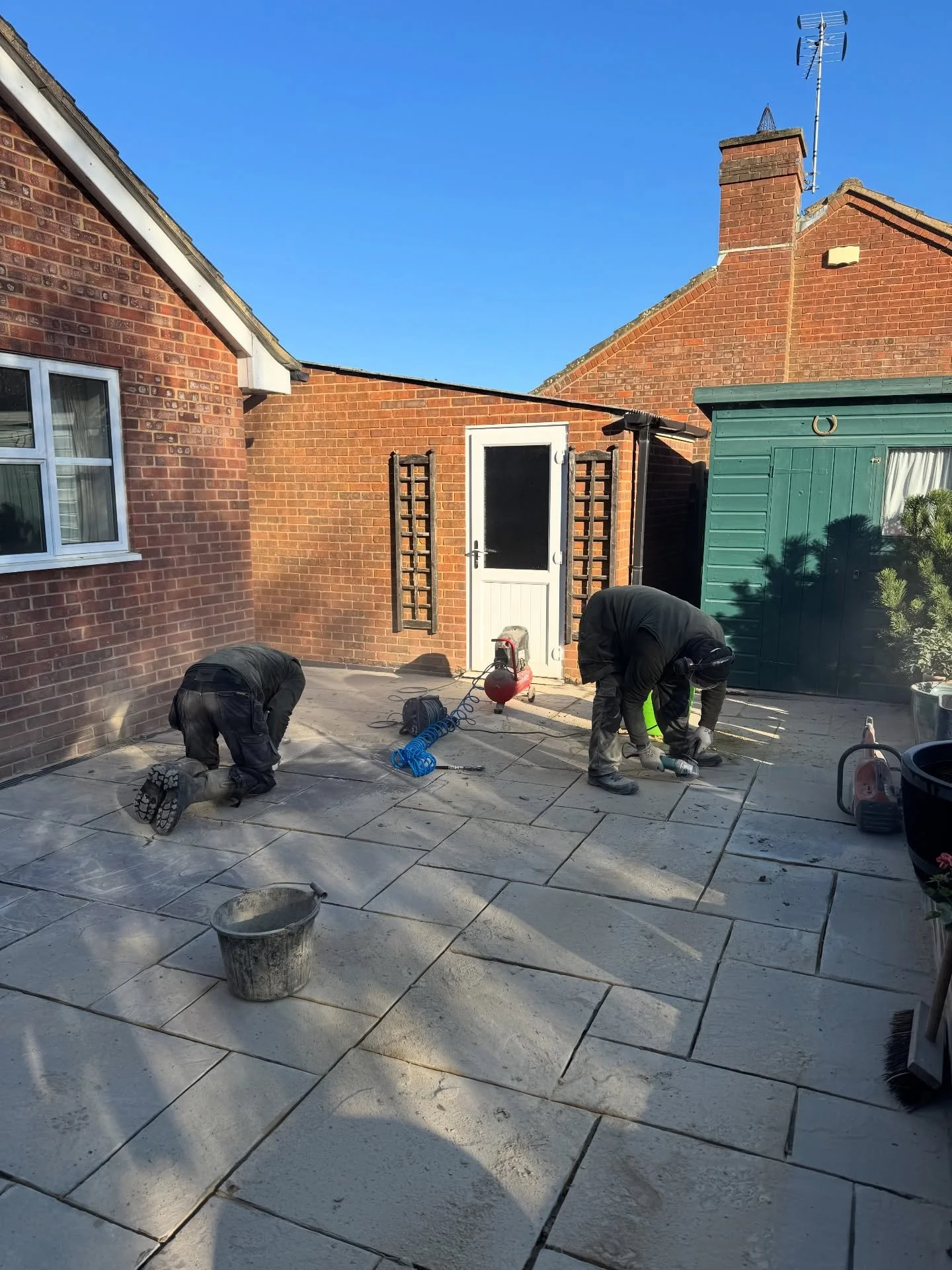 Repointing Work in Paddock Wood

We&rsquo;ve recently been carrying out a repointing job in Paddock Wood &mdash; a small improvement that can make a big difference to the life and look of a patio. Repointing helps strengthen joints, prevent movement,