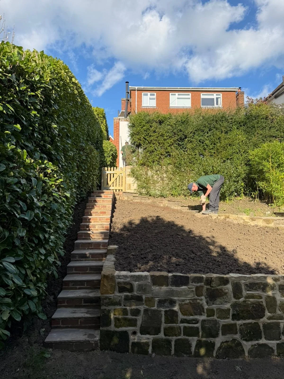 nging structure back into the garden 🌿

This Tunbridge Wells project involved rebuilding part of a failing stone wall and introducing new steps to improve access through the space.

The steps don&rsquo;t just serve a purpose &mdash; they help frame 