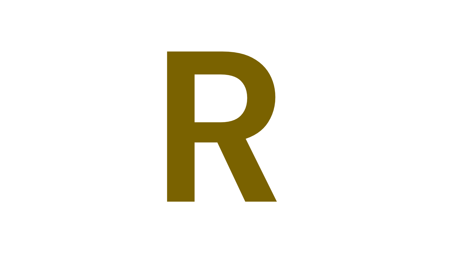 The letter R
