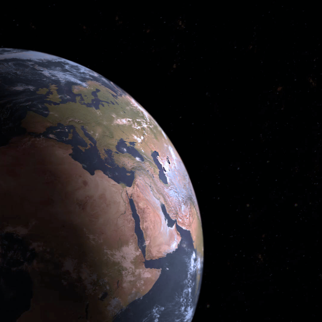Earth from a satellite