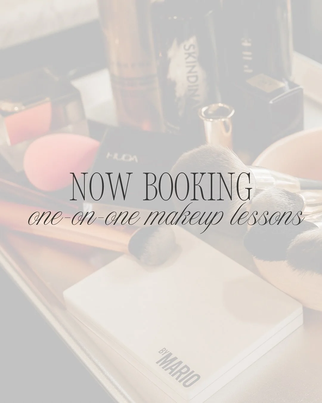 You asked&hellip; I listened 👀✨
I&rsquo;ve heard all your requests, and I&rsquo;m so excited to finally announce
one-on-one makeup lessons are HERE!
Whether you want to master your everyday routine or level up your glam, this hands-on session is all