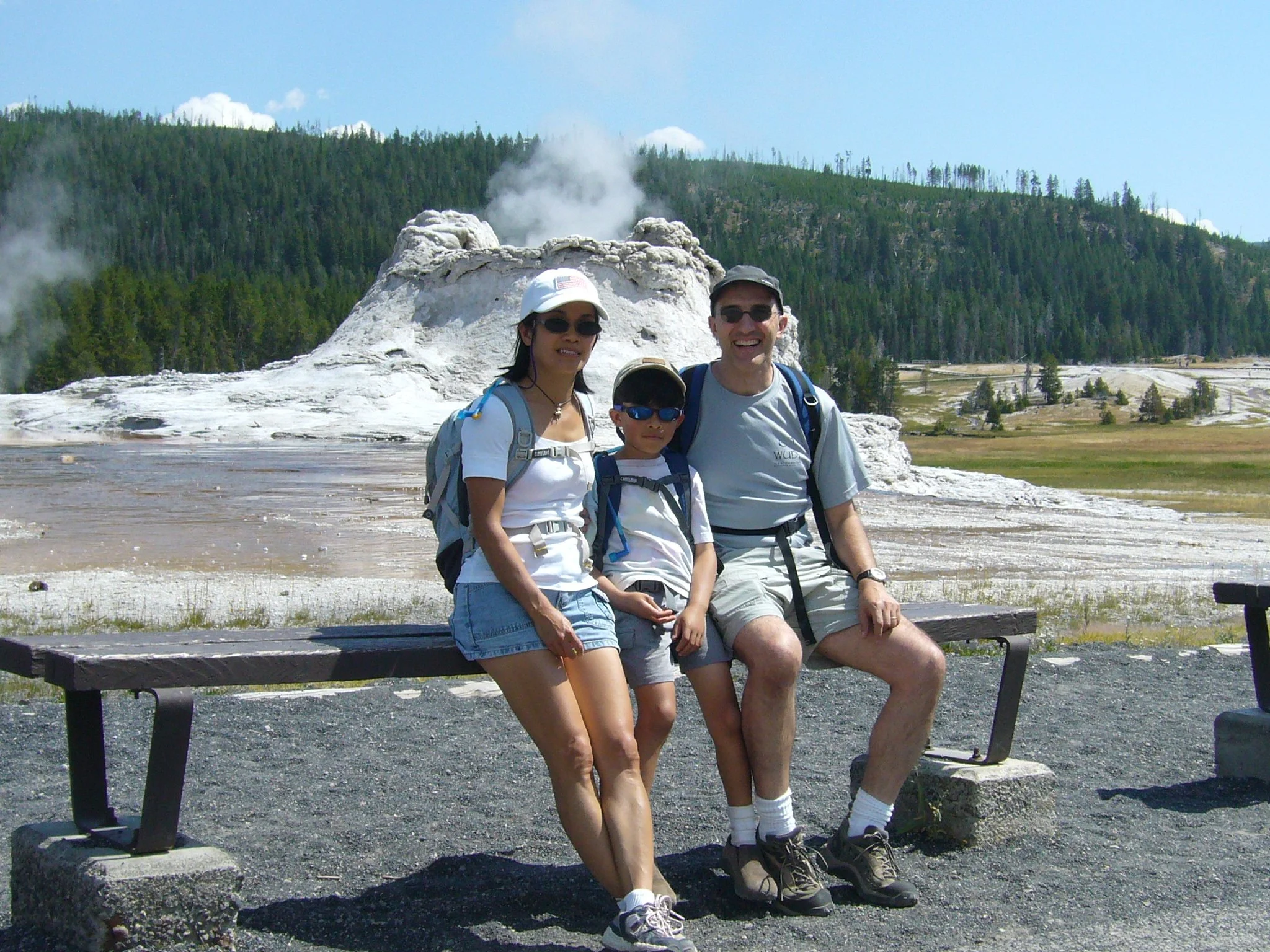 Castle Geyser and All 3 of Us 2.JPG