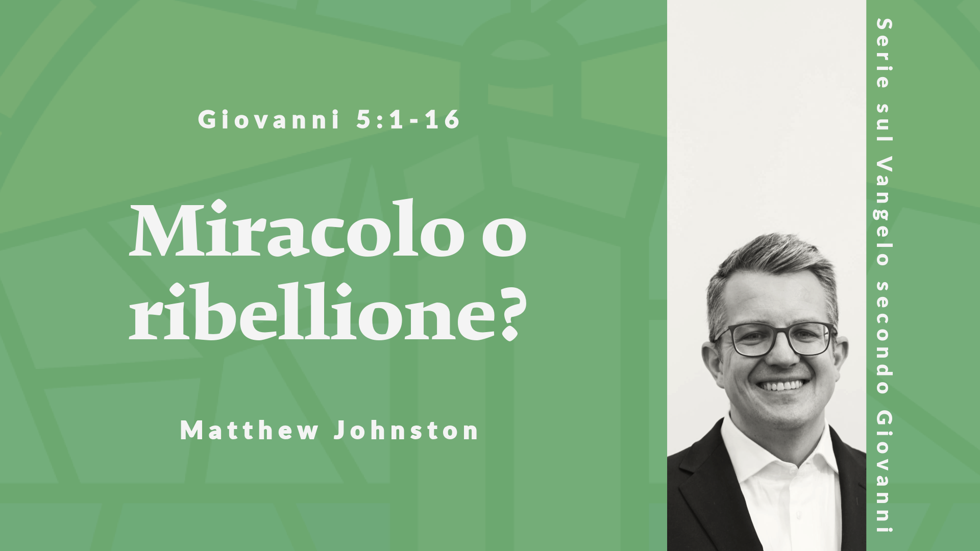 Miracolo o ribellione? | Giovanni 5:1-16 | 28 Settembre 2025