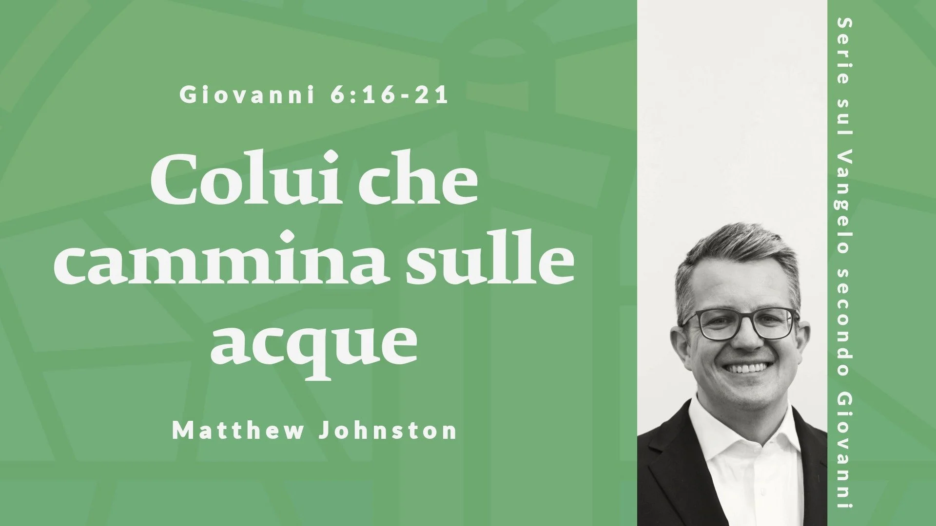Colui che cammina sulle acque | Giovanni 6:16-21 | 01 Febbraio 2026