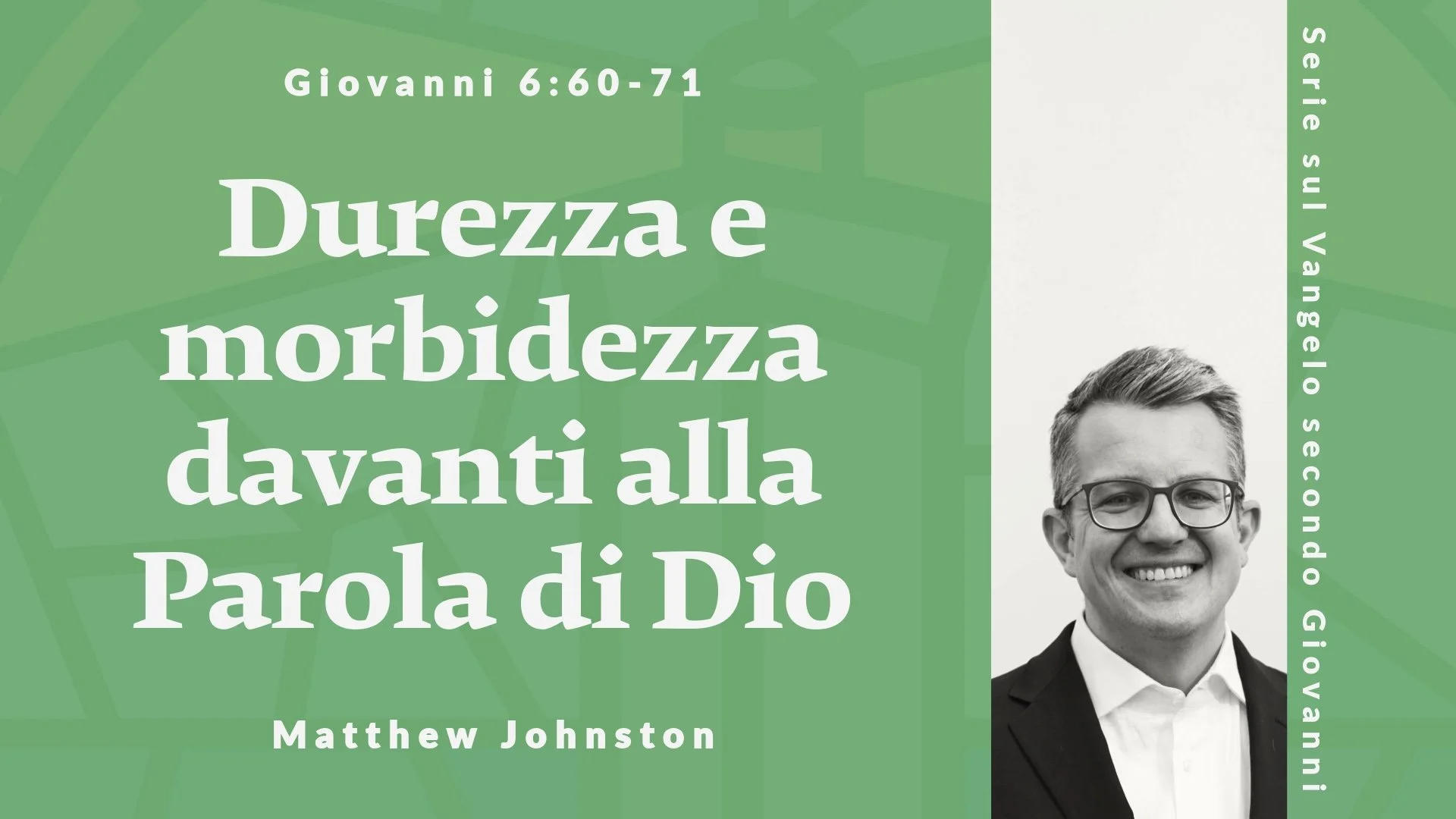 Durezza e morbidezza davanti alla Parola di Dio | Giovanni 6:60-71 | 15 Marzo 2026