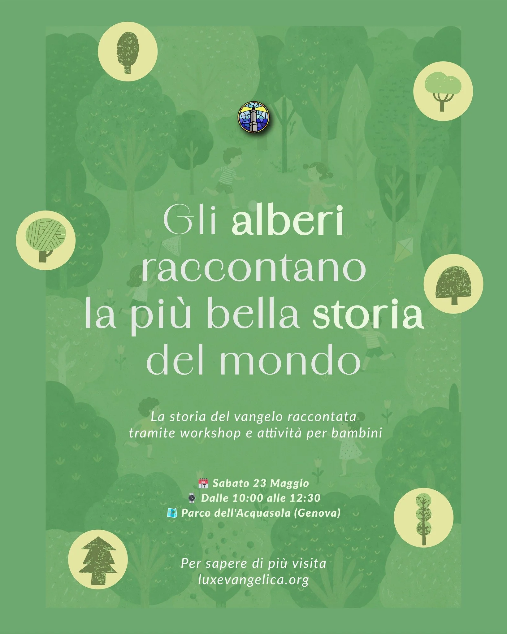 Ges&ugrave; disse: &laquo;Lasciate stare i bambini e non impedite loro di venire da me, perch&eacute; il regno dei cieli &egrave; di chi &egrave; come loro&raquo;. (MT 19:14)

Come chiesa desideriamo vedere i bambini della nostra citt&agrave; esposti