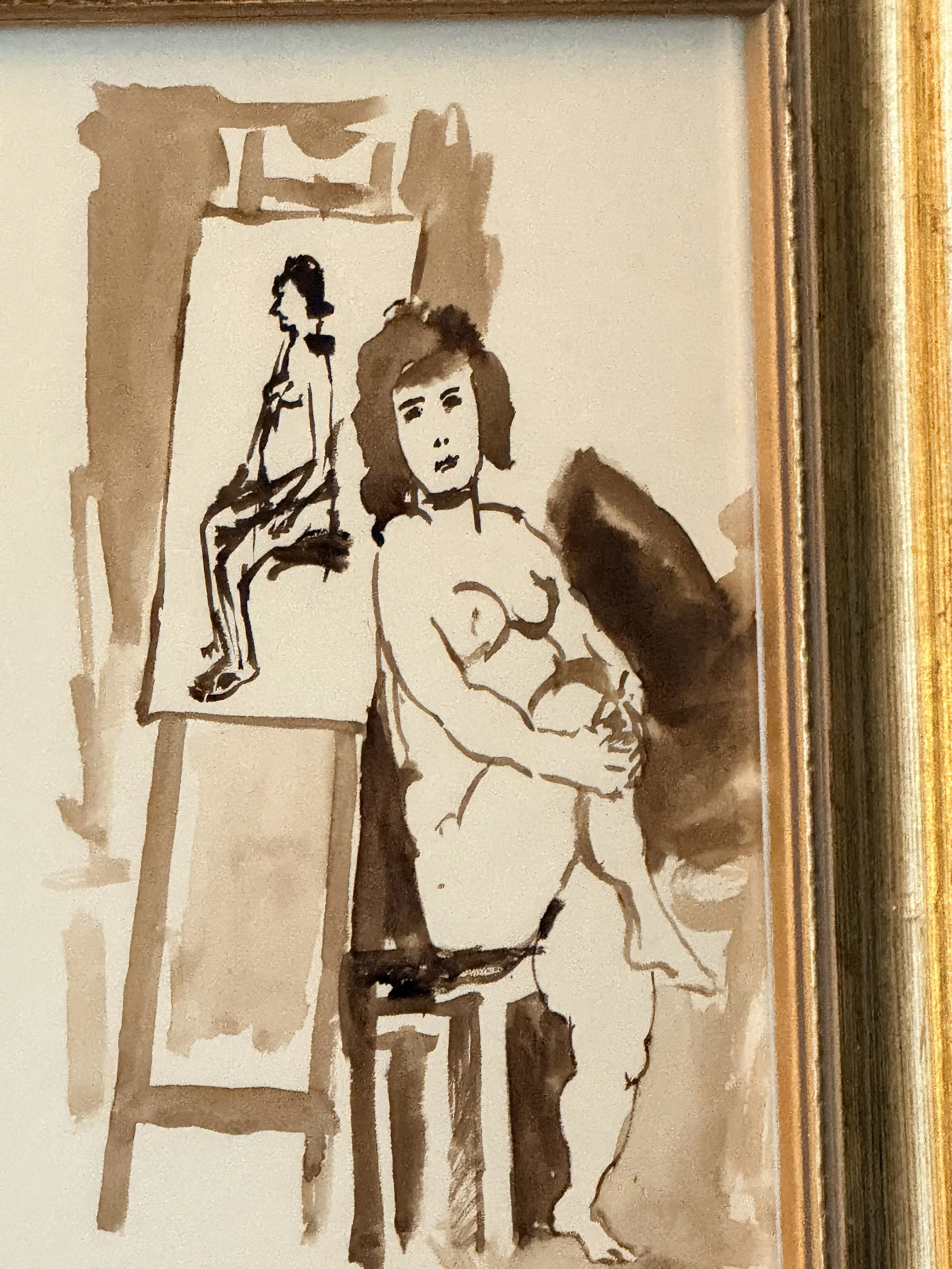 Classic pen and  Ink nude - Tom MAllins