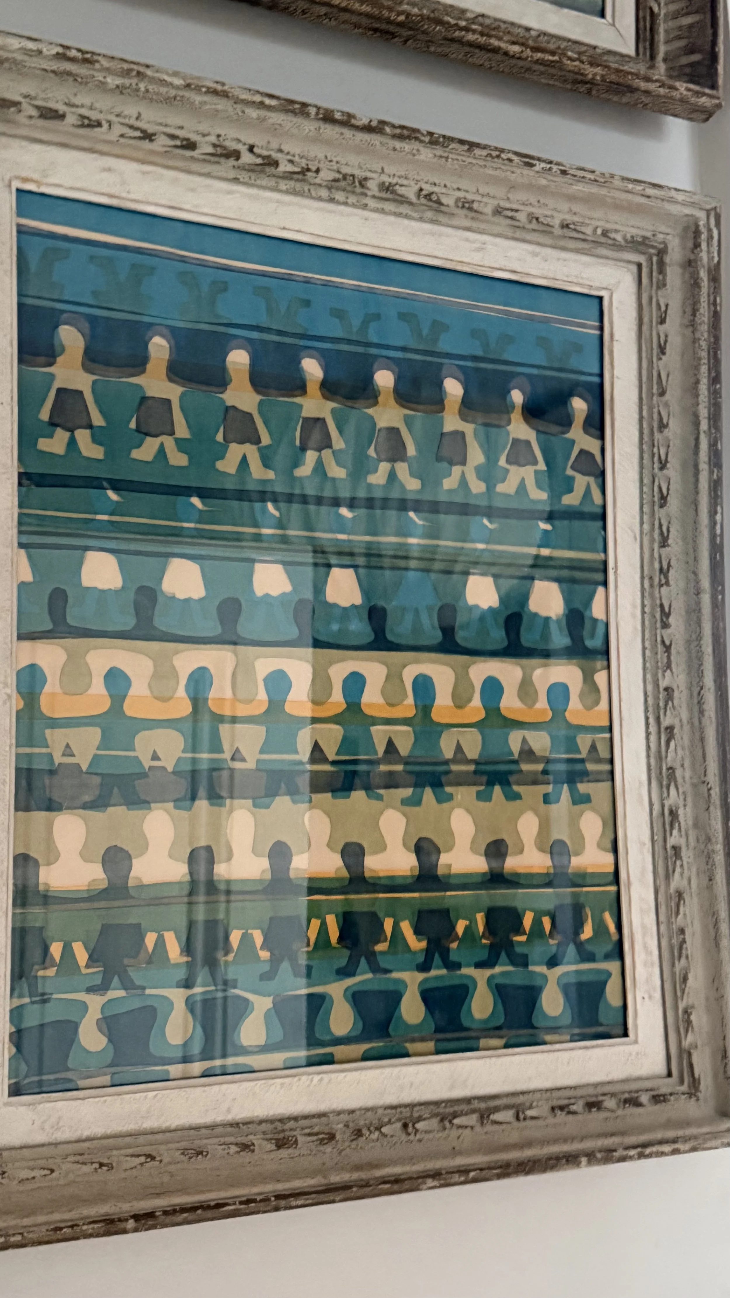 Lithograph - graphic cut out of dolls…