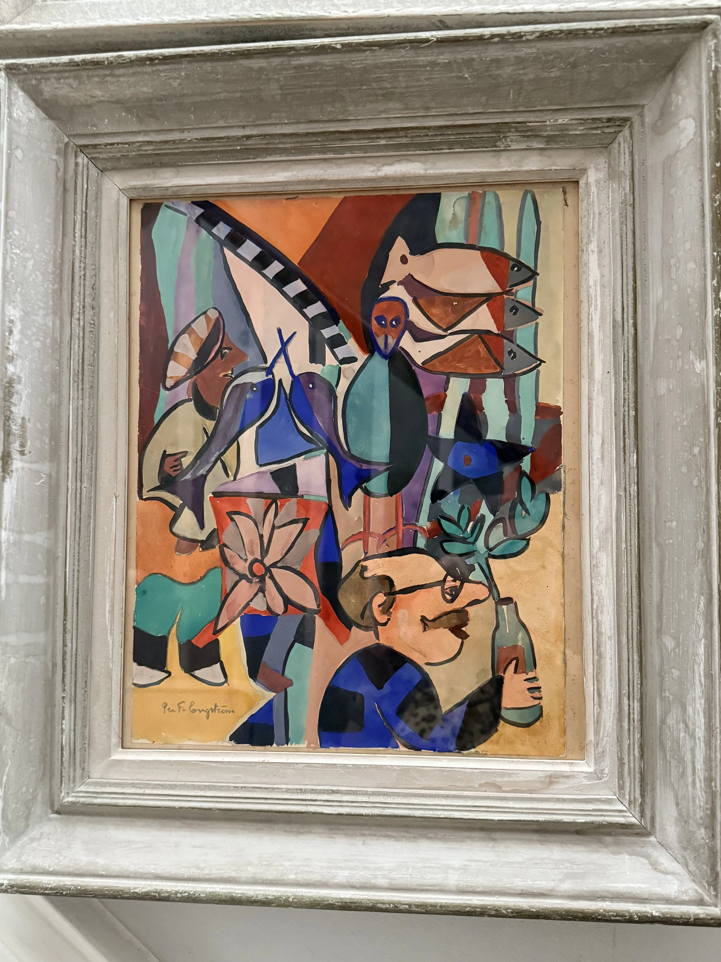 Figuartive Abstract with fish