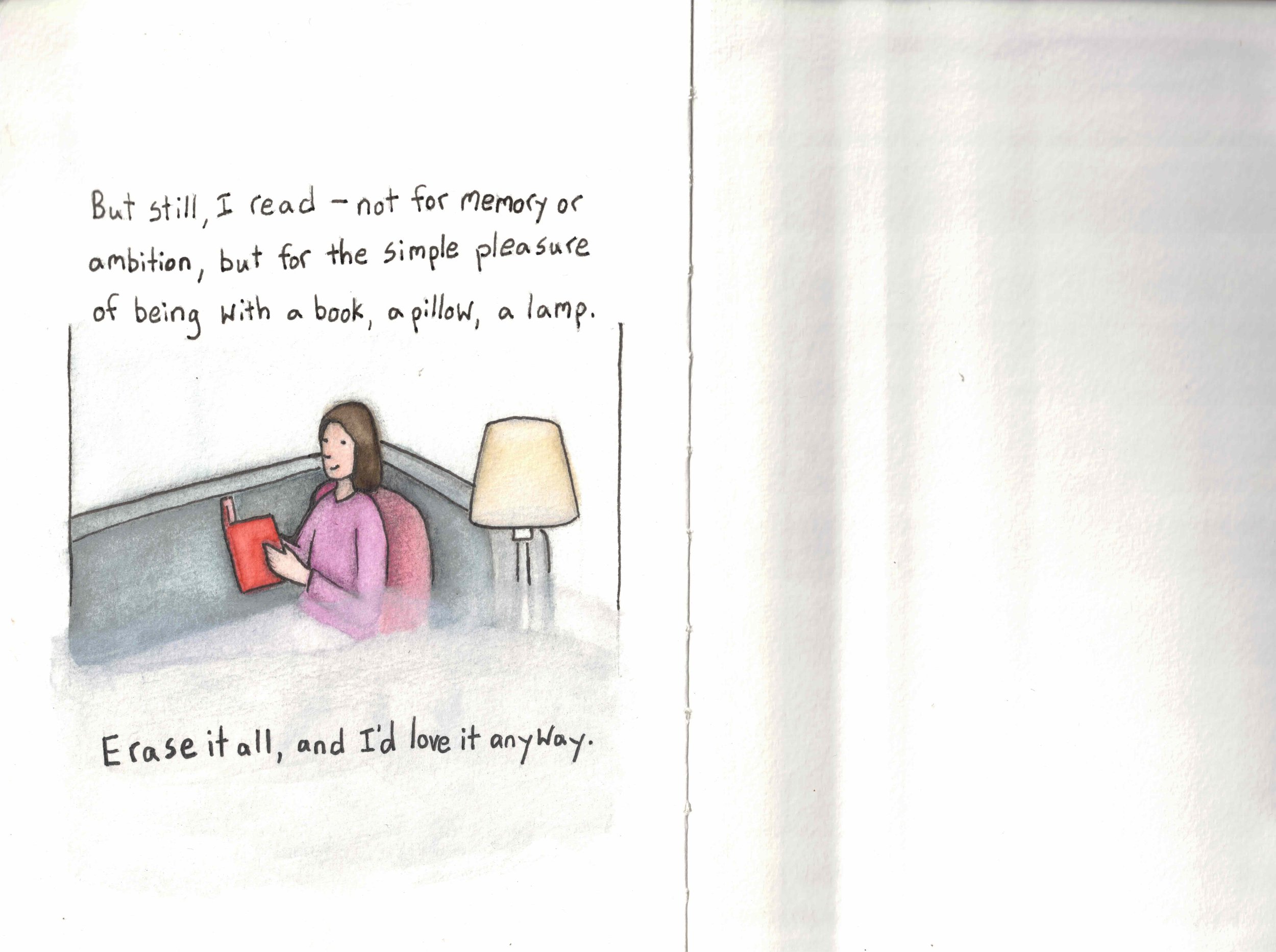 reading on couch