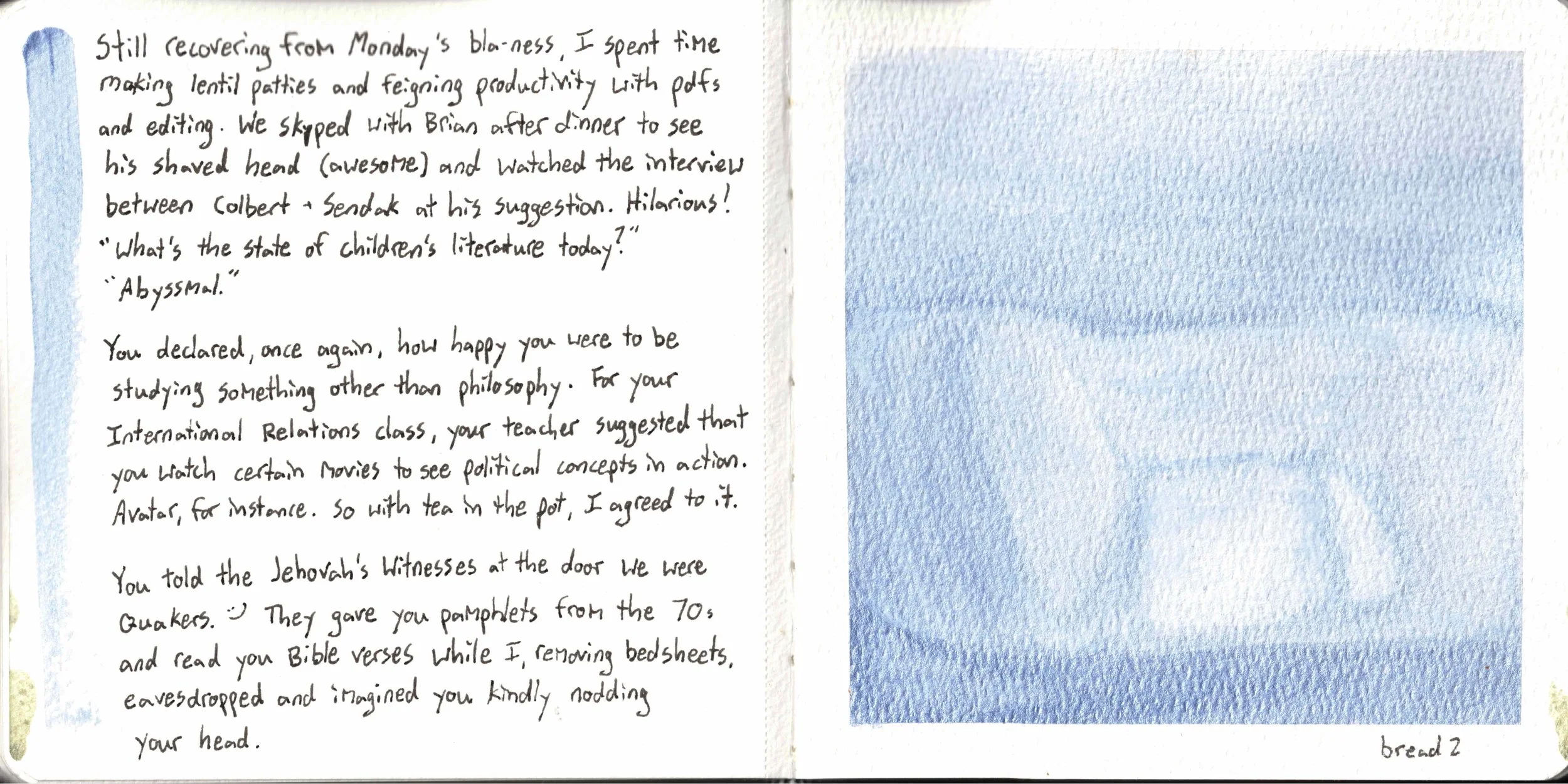 blue bread