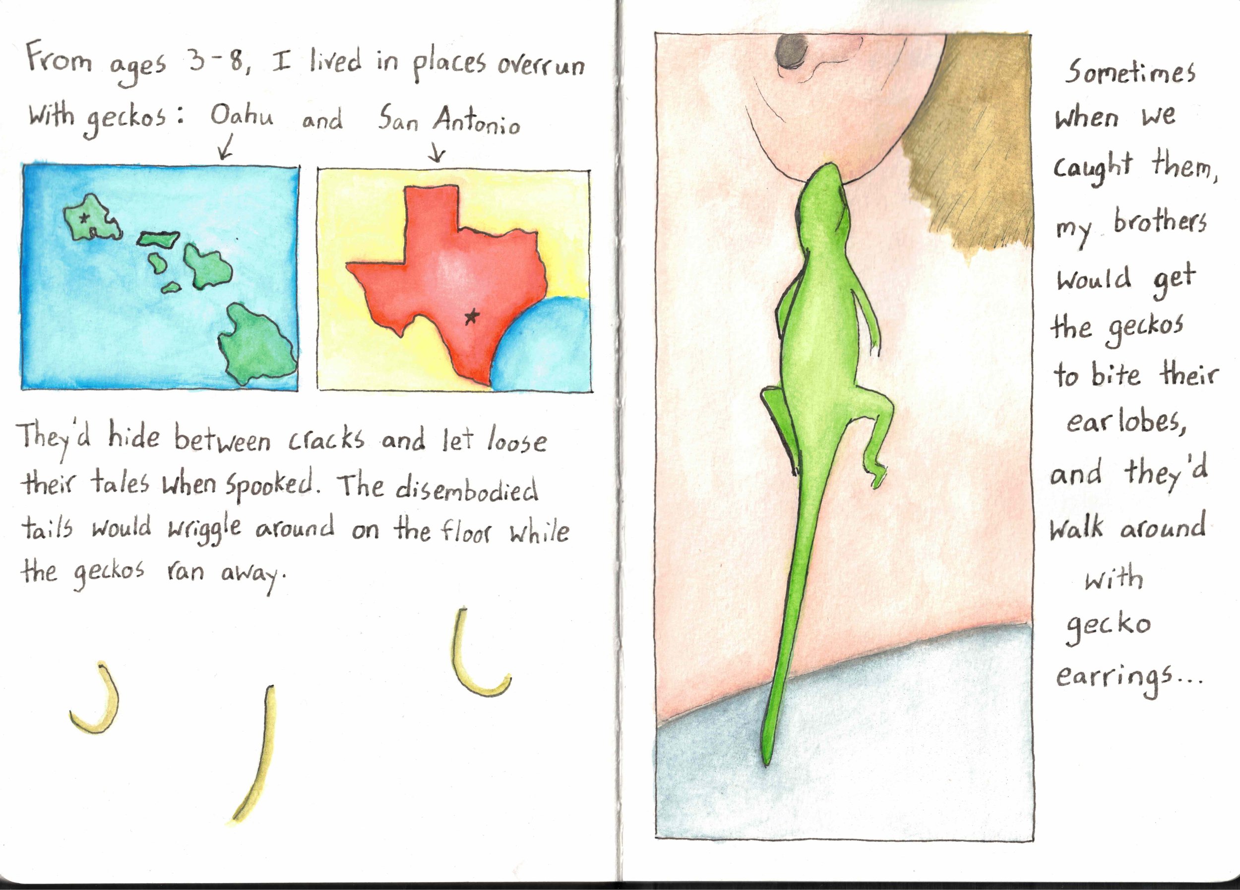 gecko earring