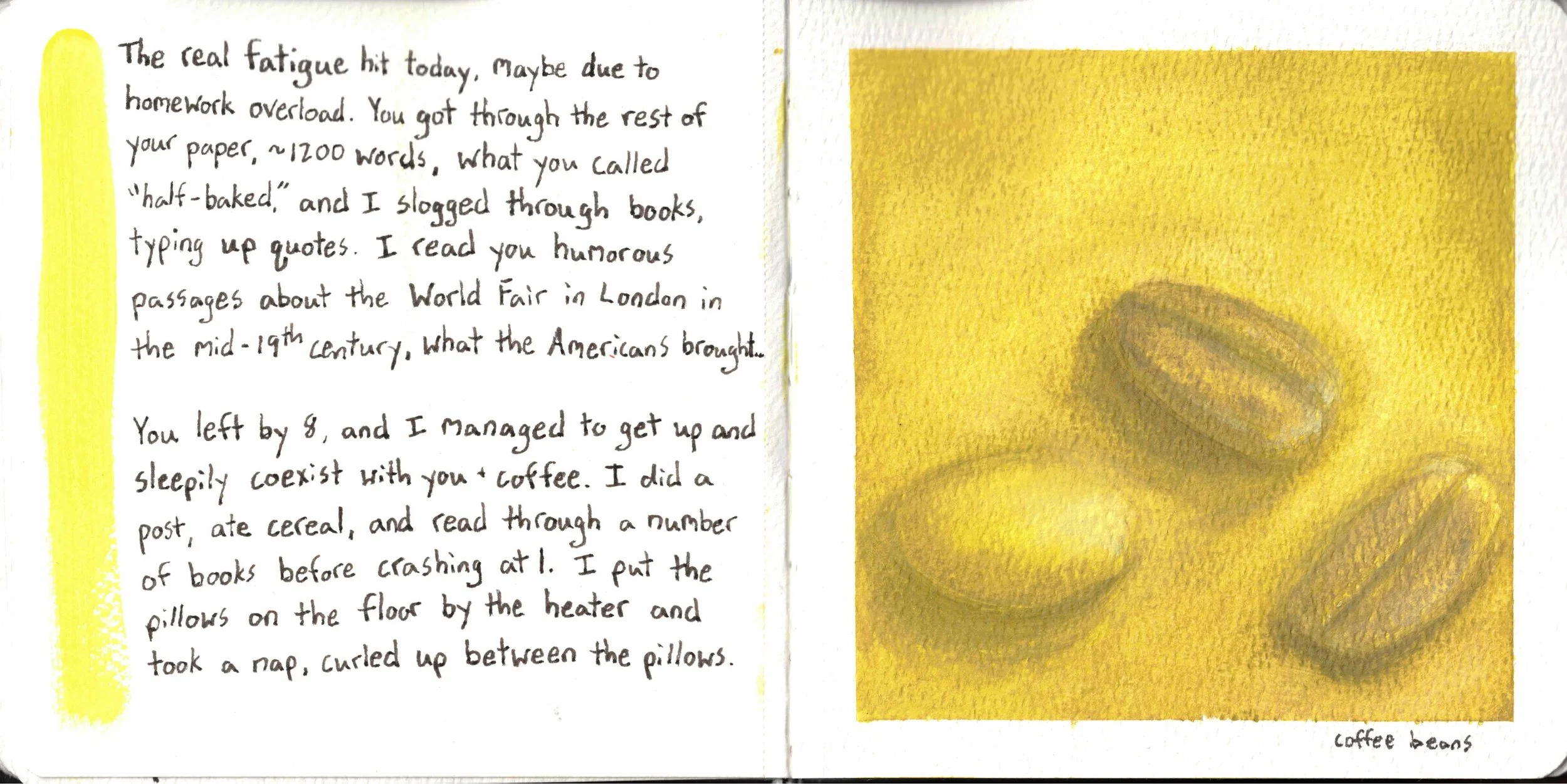yellow coffee beans