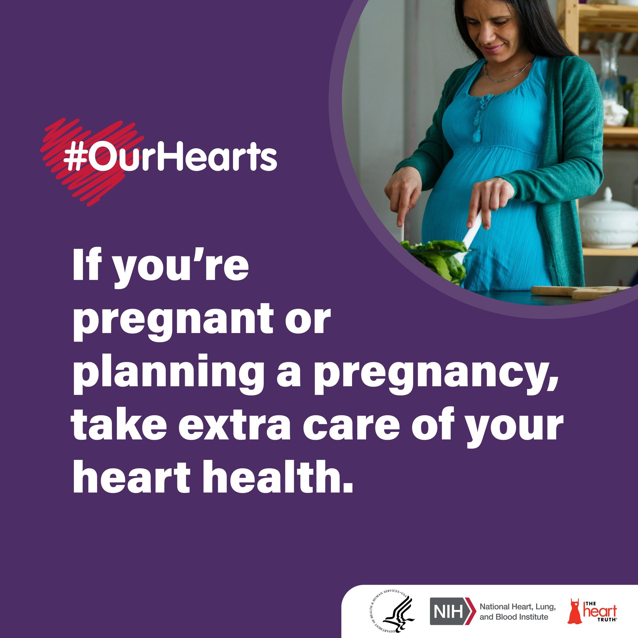 Self-care for #OurHearts is especially important before and during pregnancy. Physical activity lowers your risk of gestational diabetes, extra pregnancy pounds, &amp; postpartum depression. Talk to your provider about safely moving more. https://www