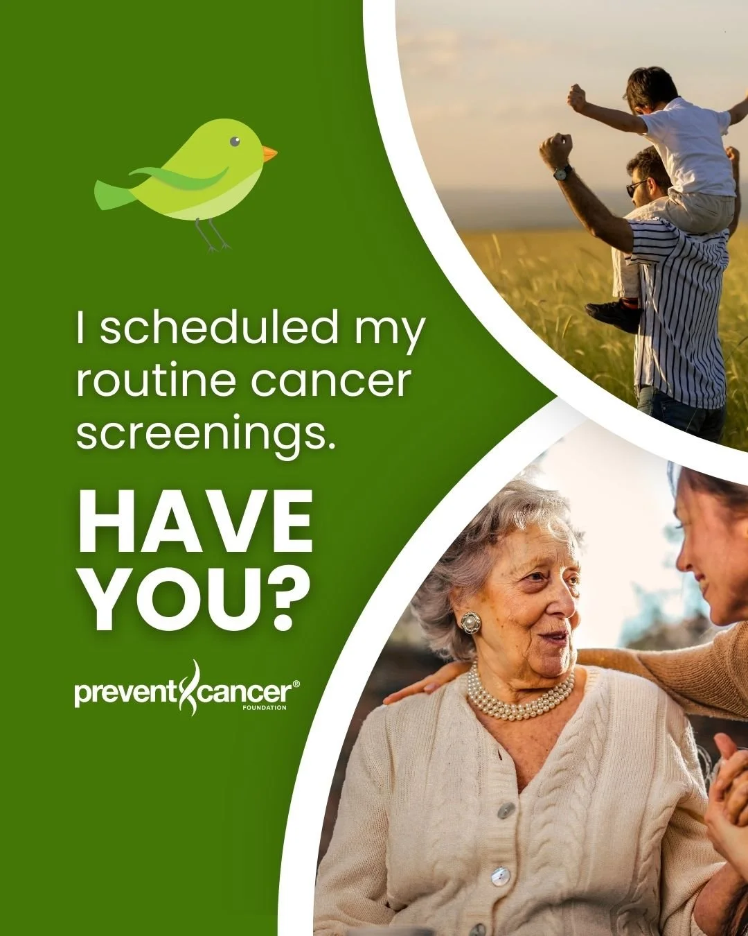 April is Cancer Prevention and Early Detection Month! Routine
screenings can lead to #BetterOutcomes for your health&mdash;that
means more treatment options, more healthy days ahead and
more time with the people you love. Learn more: https://bit.
ly/