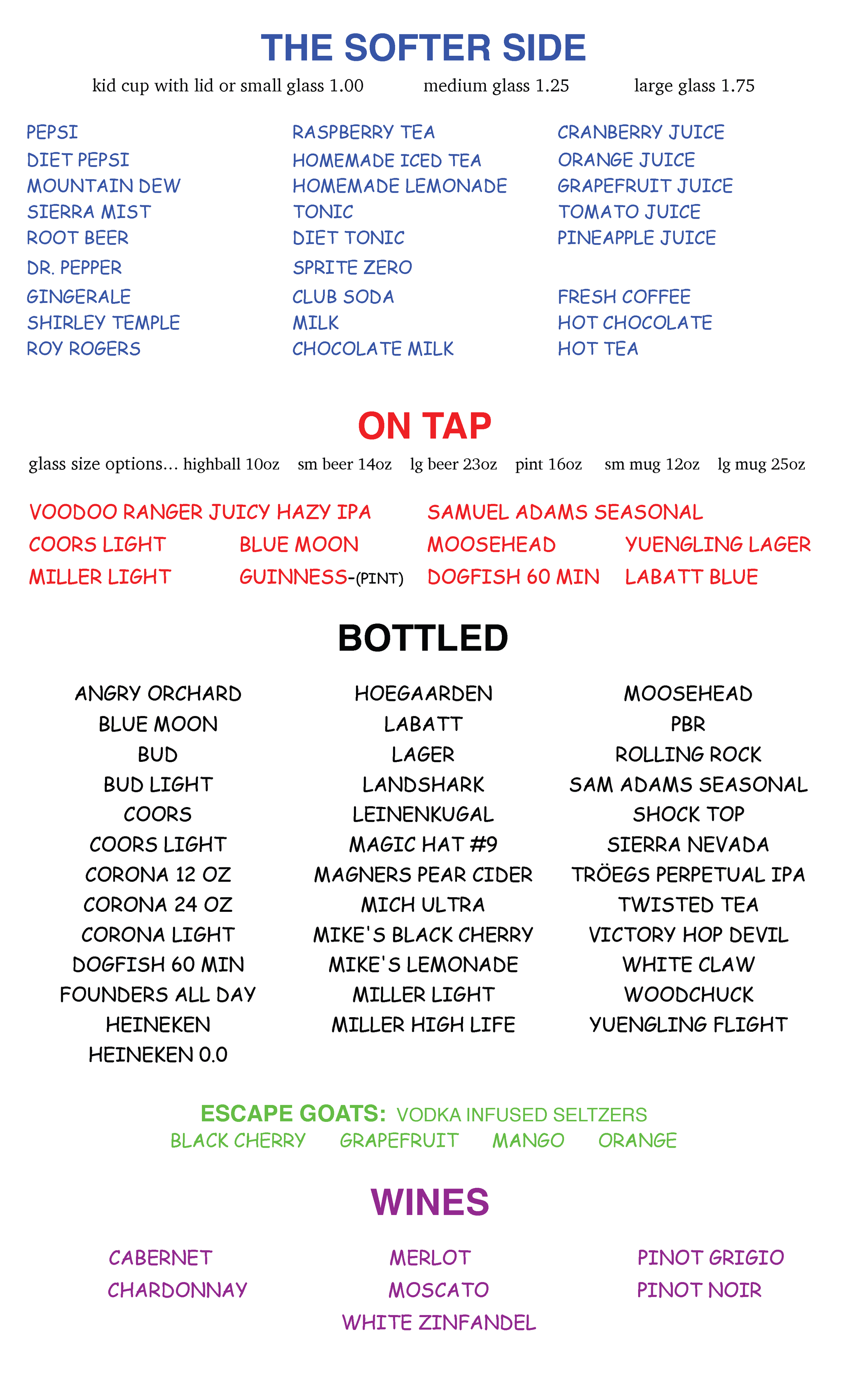 Menu (Copy) — Snuzzles