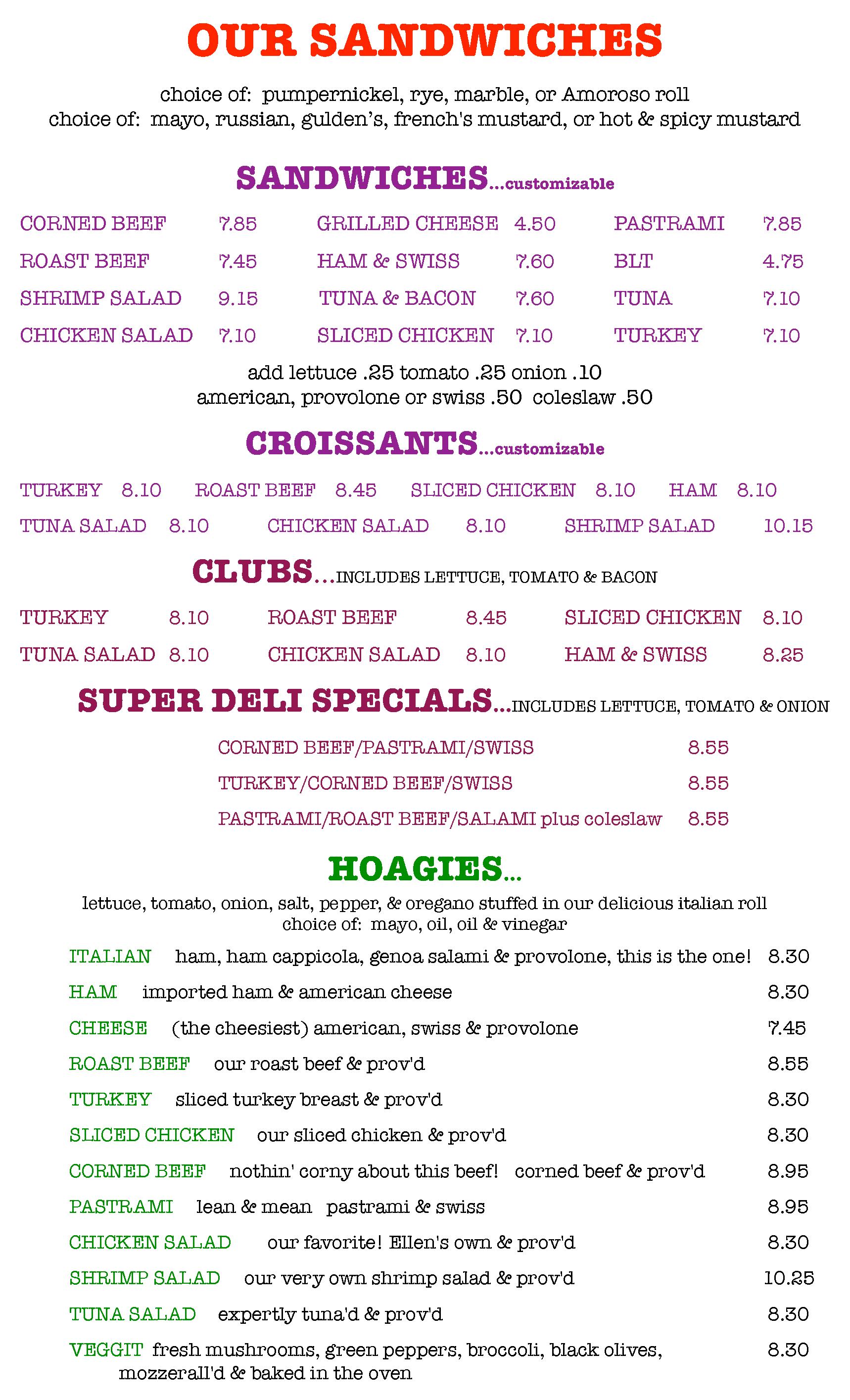 Menu (Copy) — Snuzzles