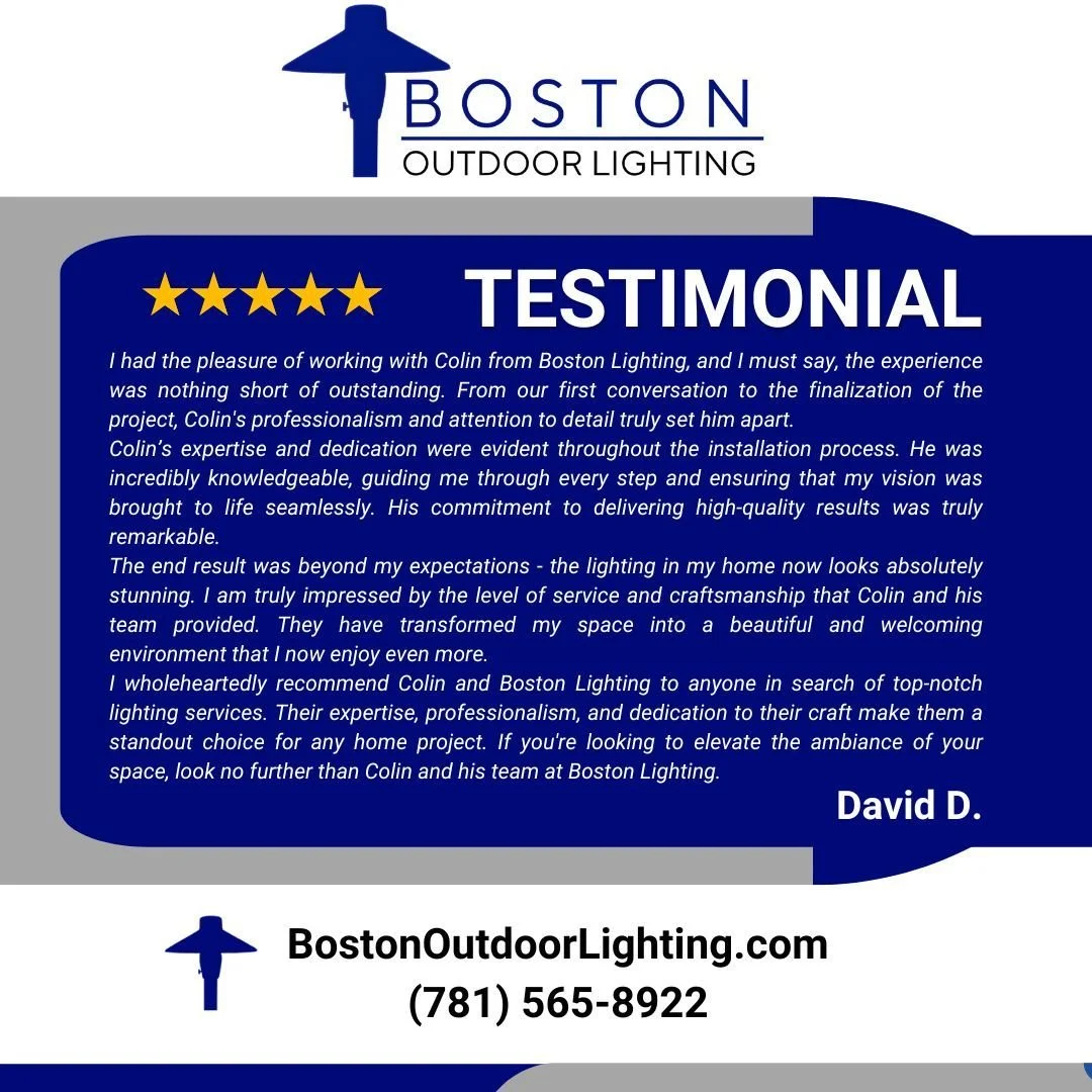 At Boston Outdoor Lighting, we use a client centric approach to every step of the process to deliver a first class experience and product. 
#landscapelighting #landscapelightingdesign #outdoorlighting #outdoorlightingdesign