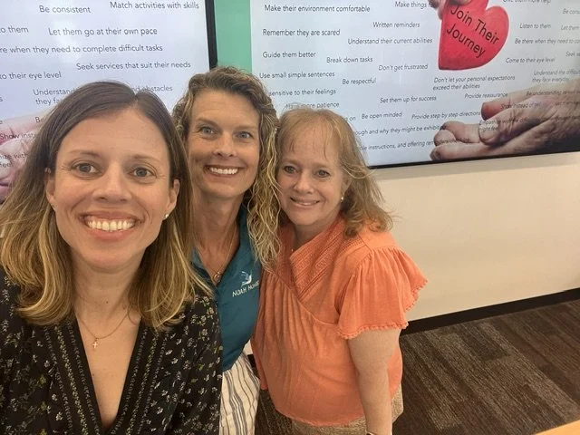  Instructors Kim Keane and Tammy Levitt with PR consultant at Noah Homes, April Enriquez. 