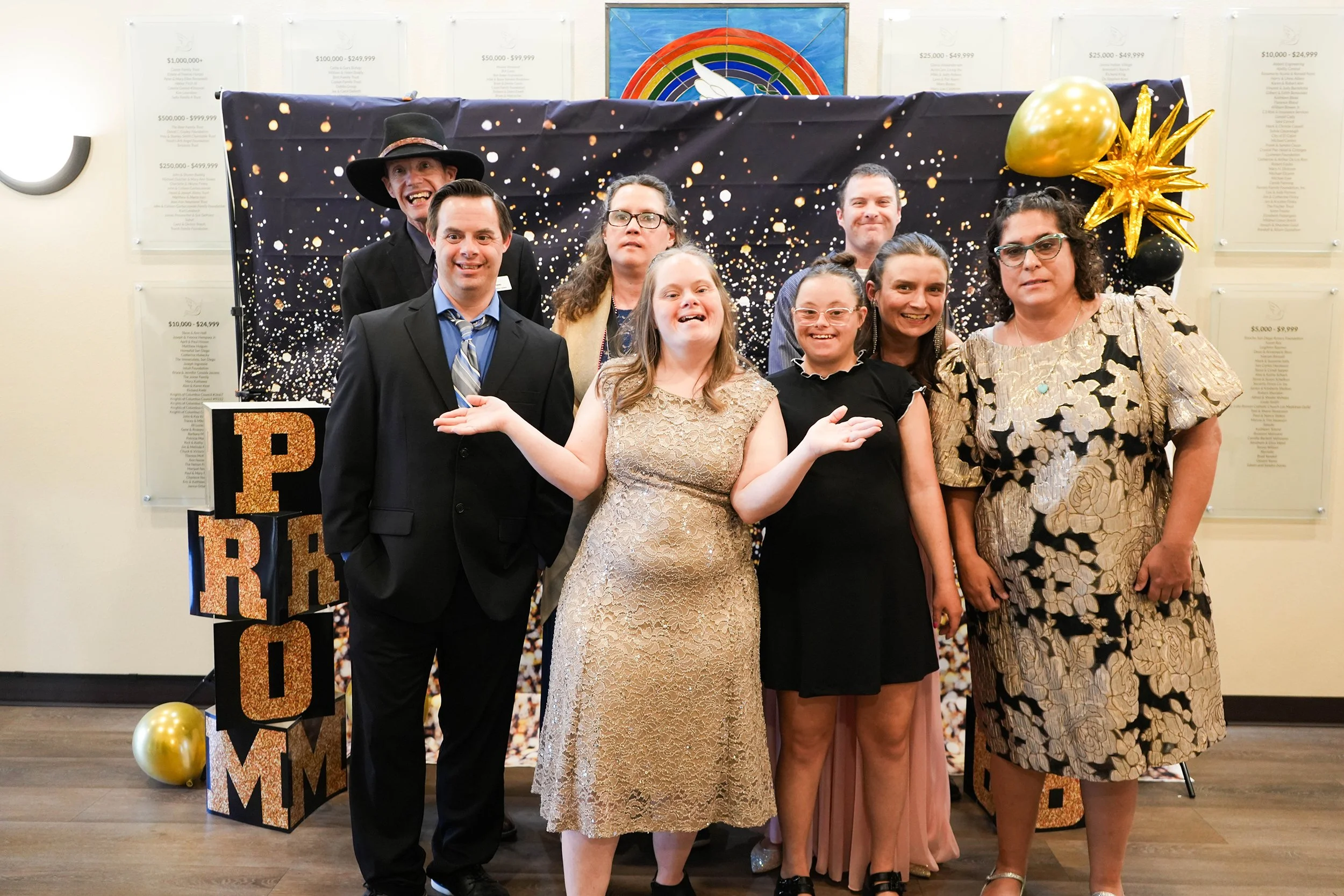  Casa de Esperanza poses for a prom photo 