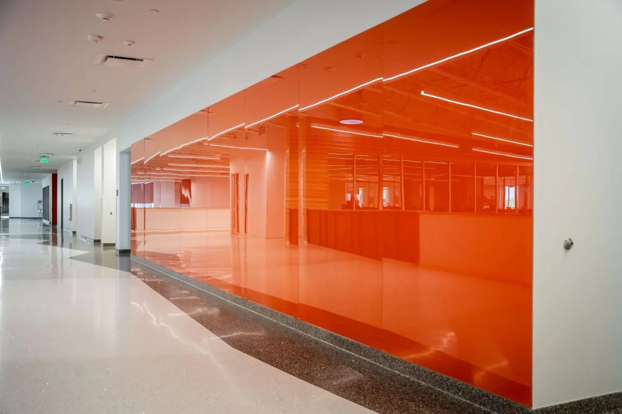 Titan WallShield bullet-resistant wall panels integrated into a modern educational facility helping create discreet safe rooms while maintaining everyday functionality and architectural aesthetics.