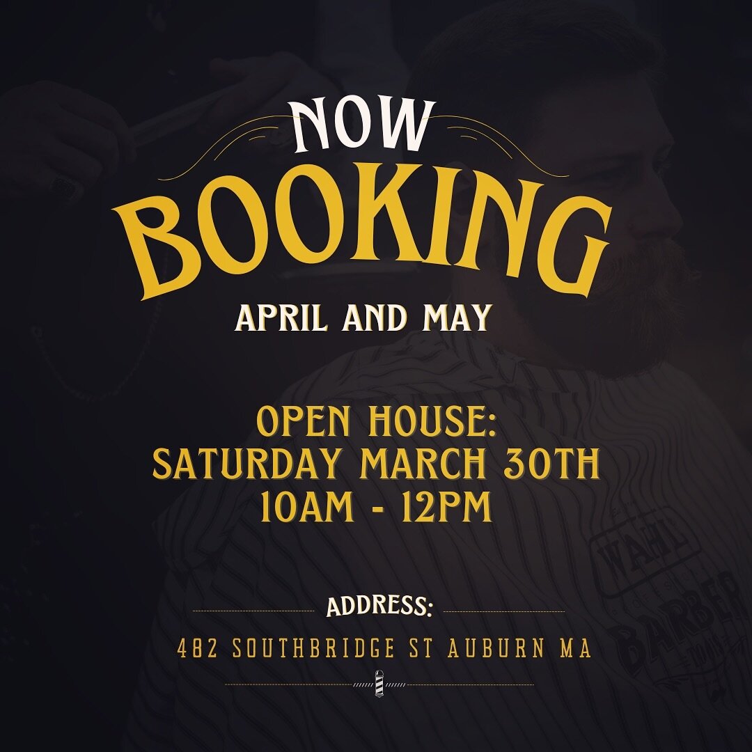 💈Now Booking Appointments💈 - Duncan&rsquo;s Barbershop is now booking appointments for April and May.  Opening Day is Tuesday April 2nd! Visit our website and book your appointment today!

💈Open House💈- Duncan&rsquo;s will be hosting an Open Hous