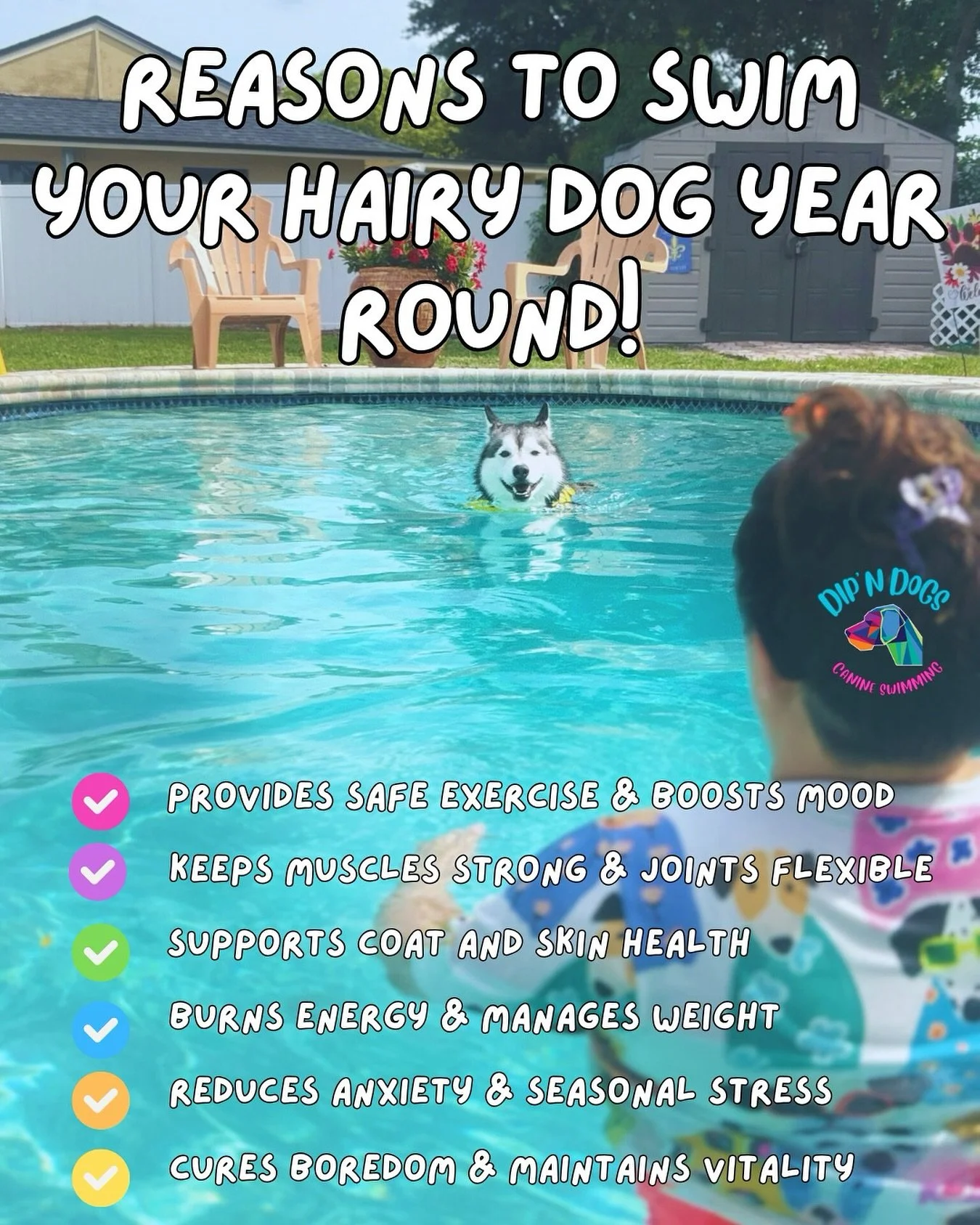 Calling All Hairy Dogs!📣🤣

Wintertime doesn&rsquo;t mean slowing down for these breeds&hellip;especially double-coated doggies like Retrievers, Huskies, Shepherds &amp; Collies!❄️

Did you know winter is one of the best times for double-coated dogs