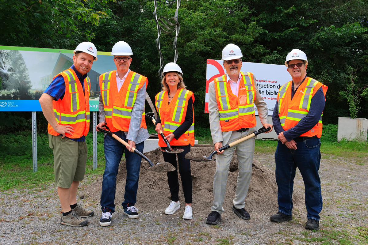 Lancement des travaux de construction de la nouvelle bibliothèque de Prévost