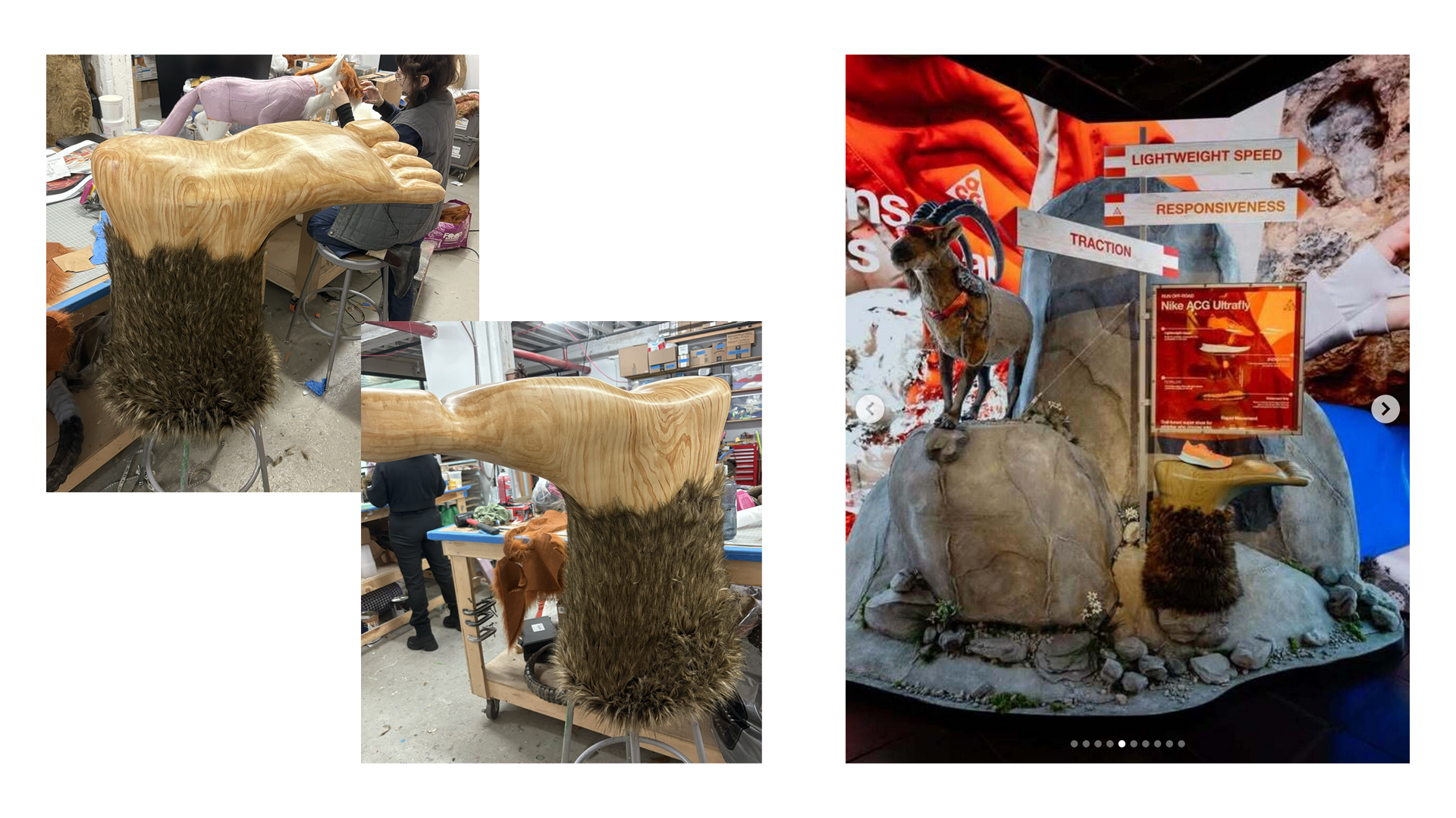 Foam, hard coating, paint, graining and fabric application